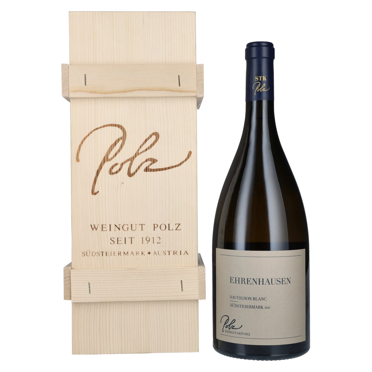 Polz Sauvignon Blanc Suedsteiermark Ehrenhausen DAC 2024 12,5% Vol. 1,5l in Holzkiste