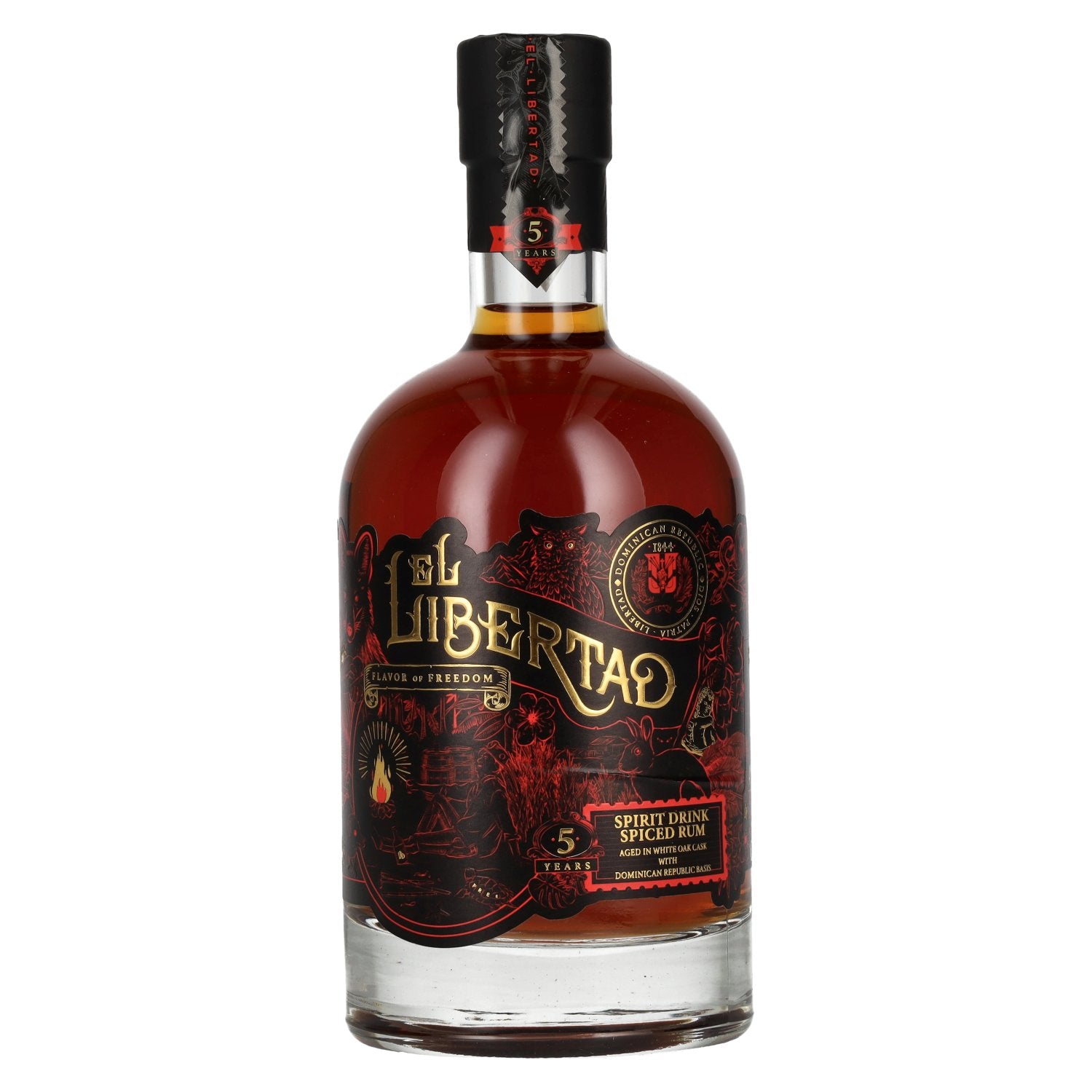 El Libertad 5 Years Old Flavor of FREEDOM Spiced Rum 41% Vol. 0,7l