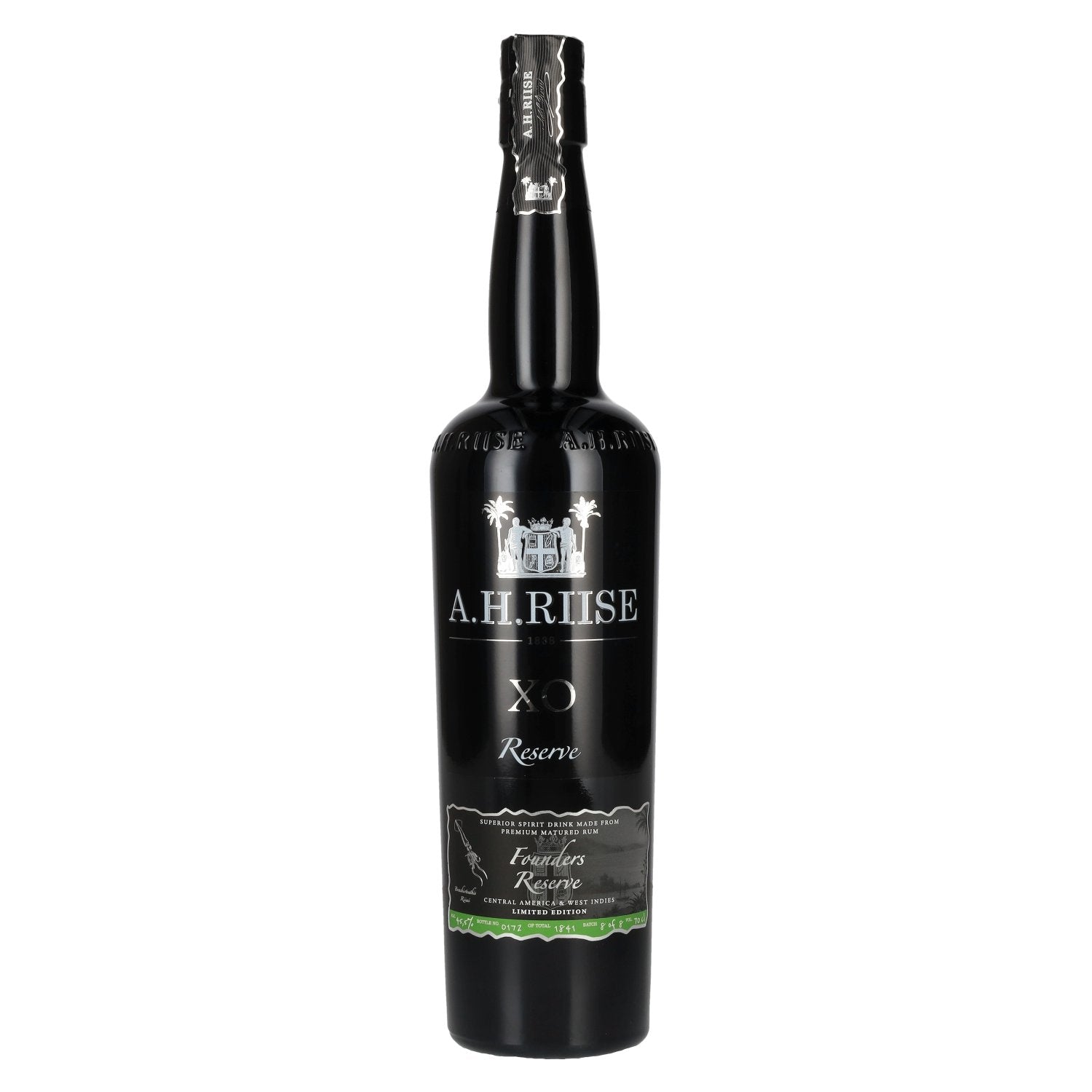 A.H. Riise X.O. FOUNDERS RESERVE Superior Spirit Drink 45,5% Vol. 0,7l