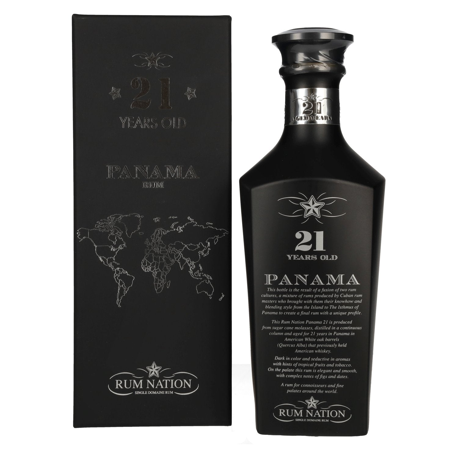 Rum Nation Panama 21 Years Old Black Edition 42% Vol. 0,7l in Giftbox
