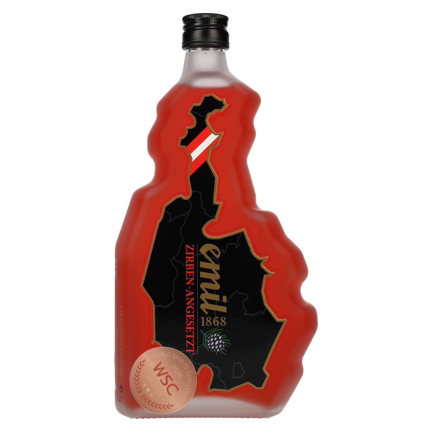 emil 1868 Zirben-Angesetzt 30% Vol. 0,7l in OEsterreich bottle