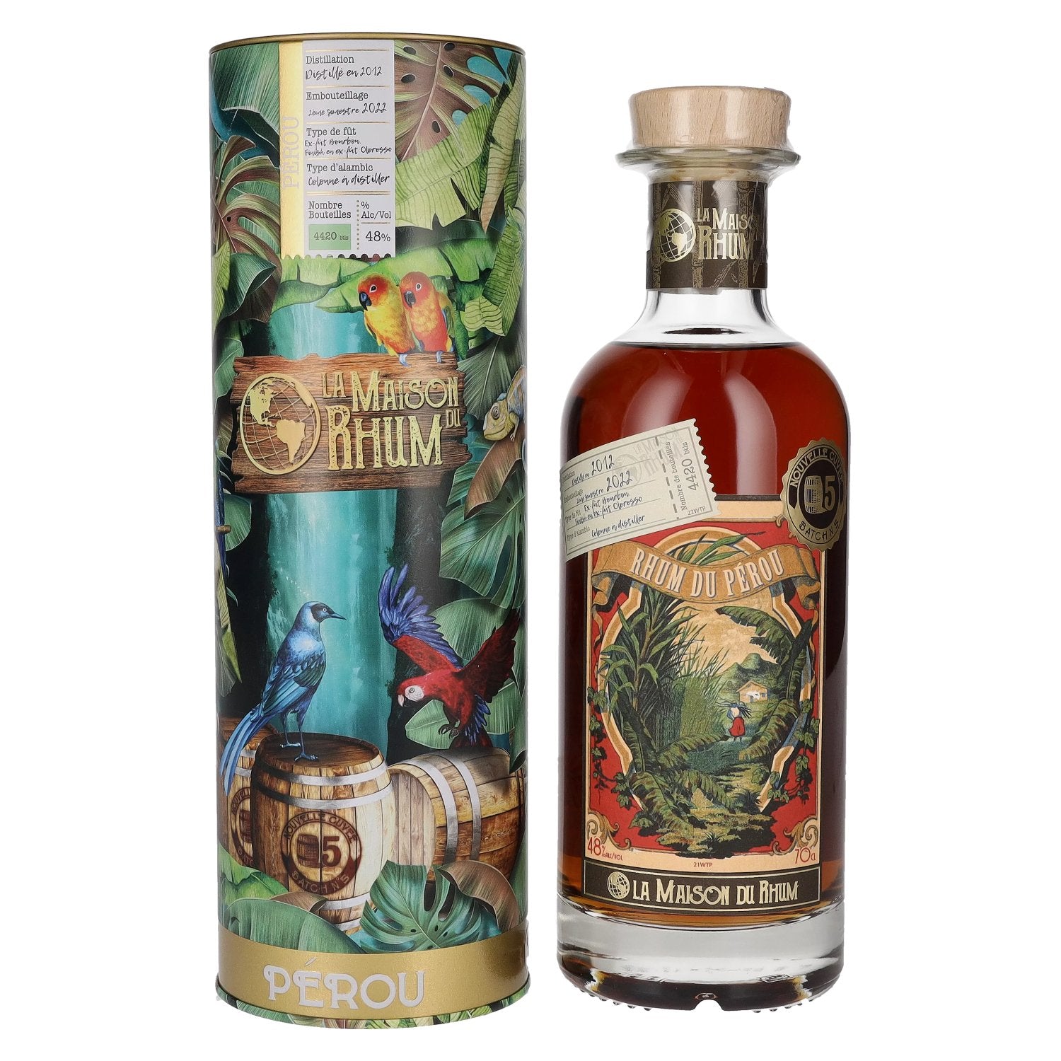 La Maison du Rhum PEROU 2012/2022 Batch N° 5 48% Vol. 0,7l in Tinbox