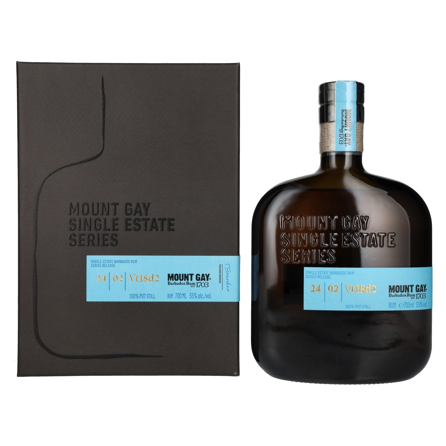 Mount Gay Single Estate Series #24/2 55% Vol. 0,7l in Giftbox