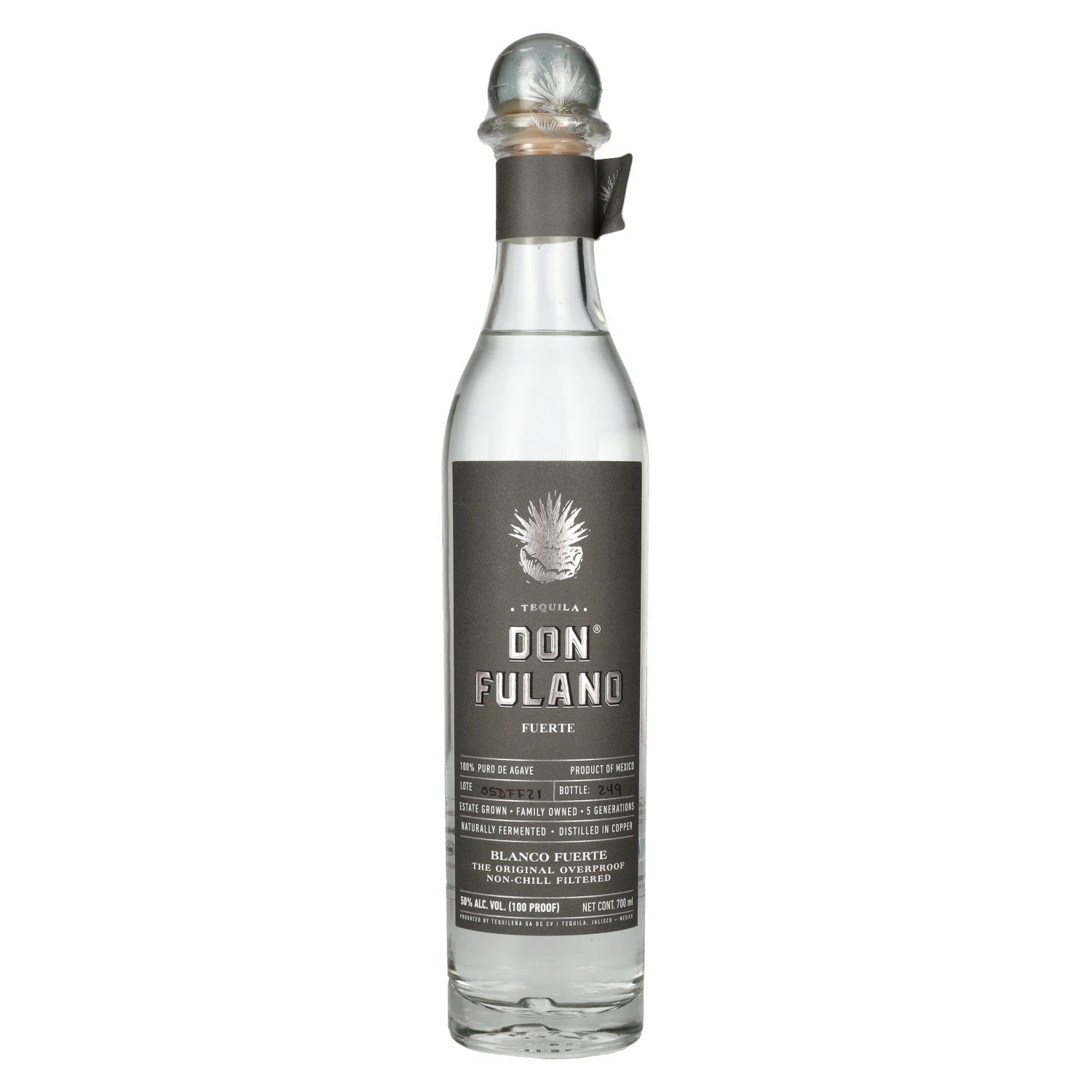 Don Fulano Tequila BLANCO FUERTE 100% Puro de Agave 50% Vol. 0,7l
