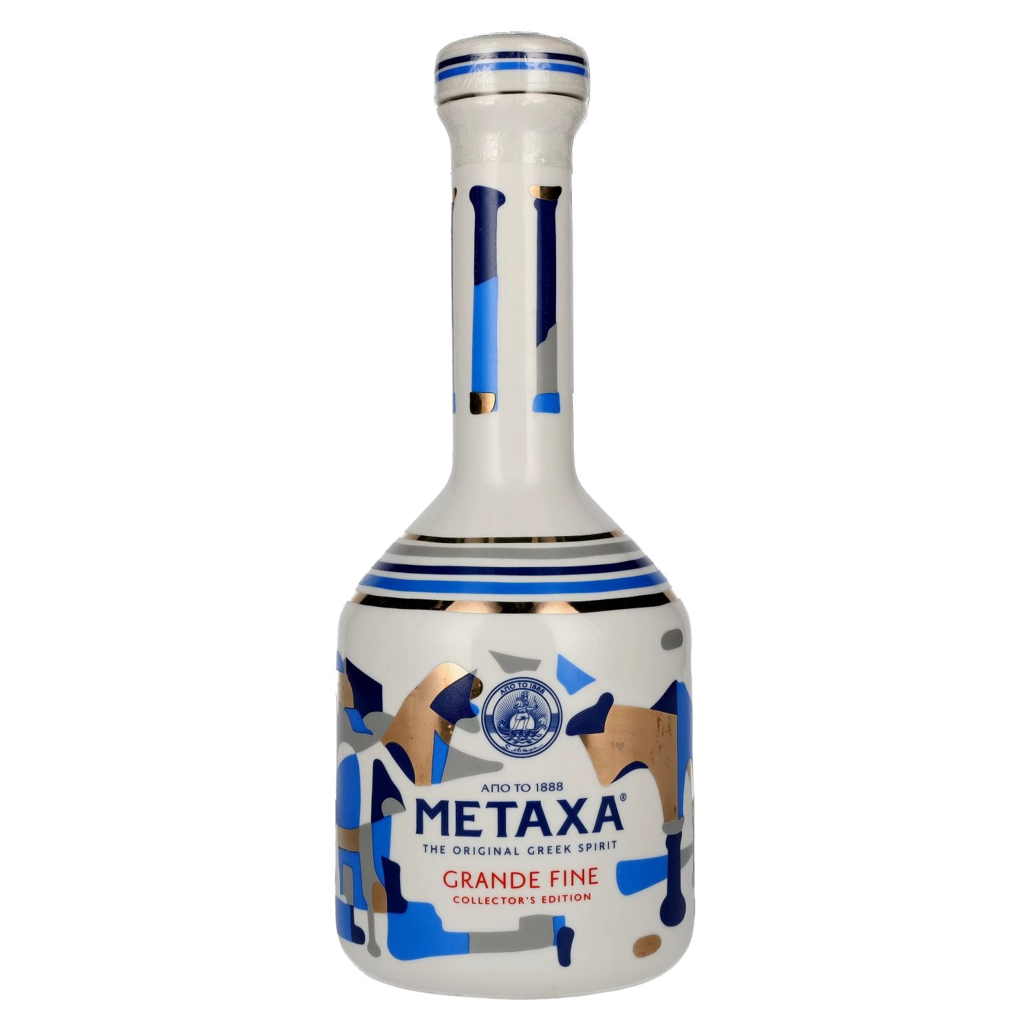 Metaxa GRANDE FINE Collector's Edition Keramikflasche 40% Vol. 0,7l