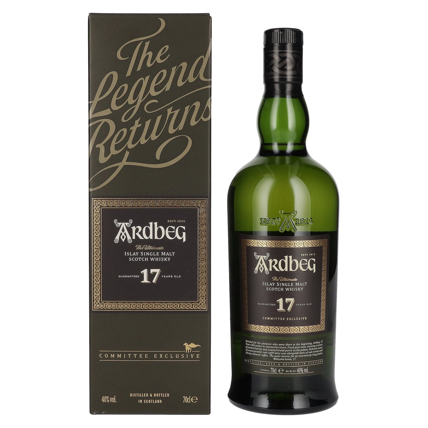 Ardbeg 17 Years Old The Ultimate Committee Exclusive Islay Single Malt 40% Vol. 0,7l in Giftbox