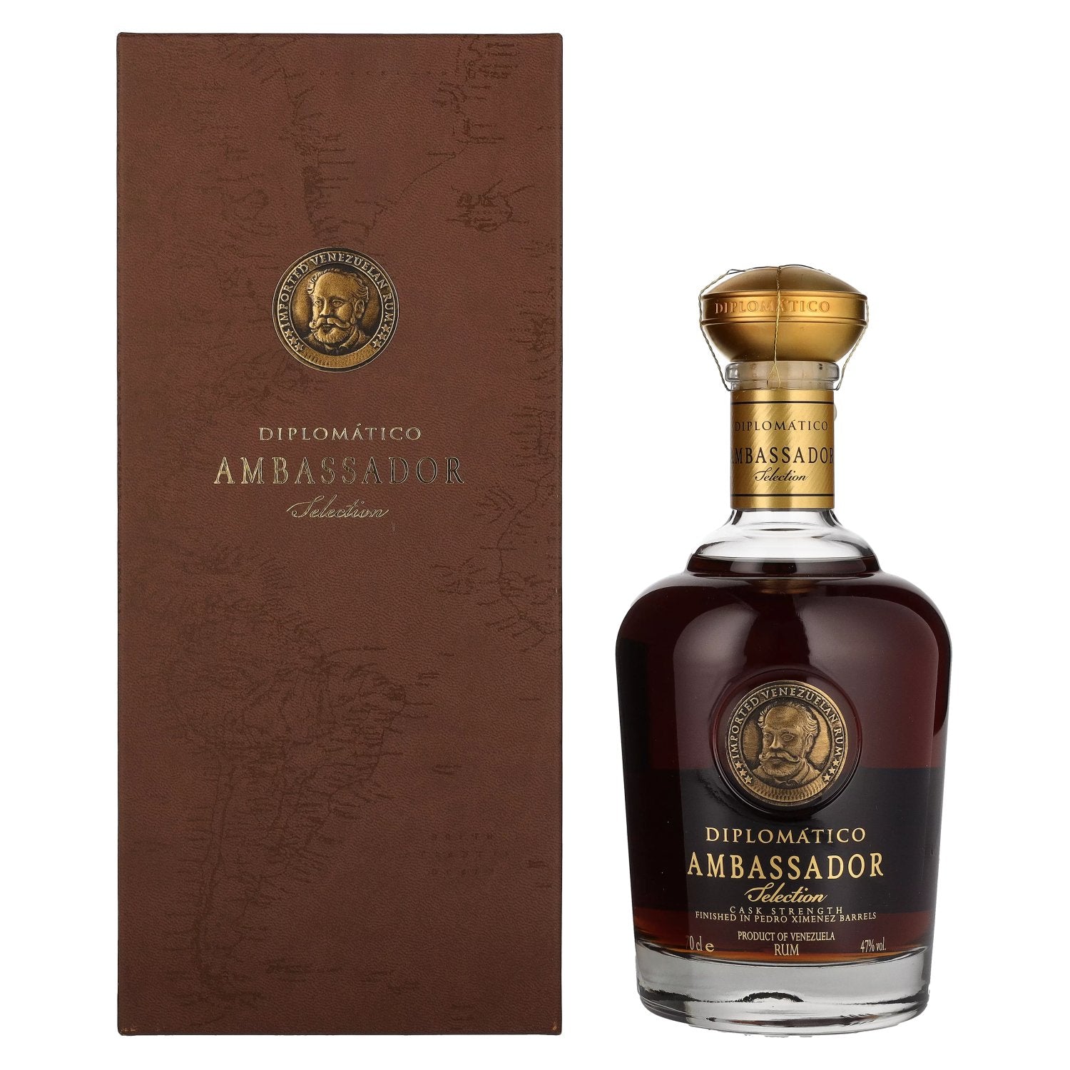 Diplomatico AMBASSADOR Selection Cask Strength 47% Vol. 0,7l in Giftbox with Lederoptik