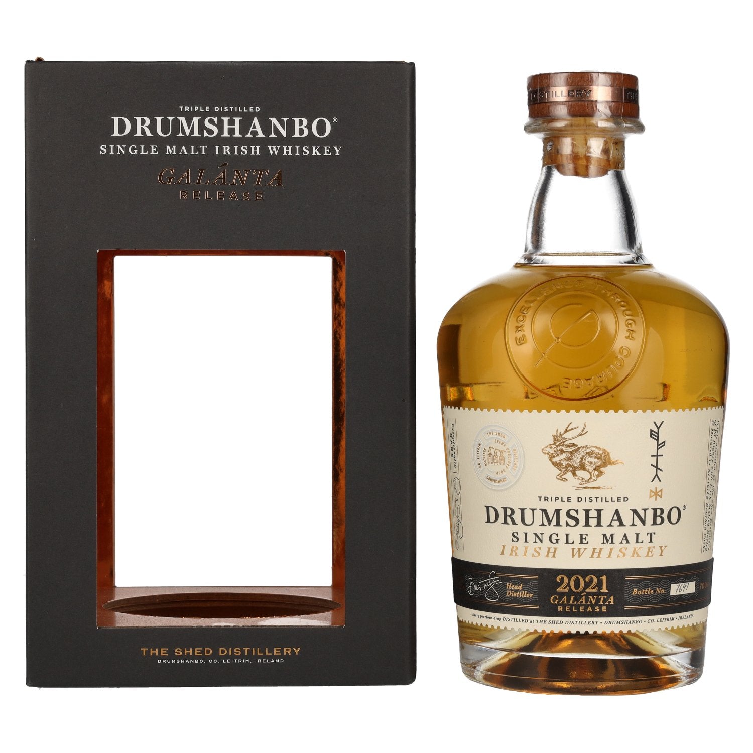 Drumshanbo Single Malt Irish Whiskey GALANTA Release 2021 46% Vol. 0,7l in Giftbox