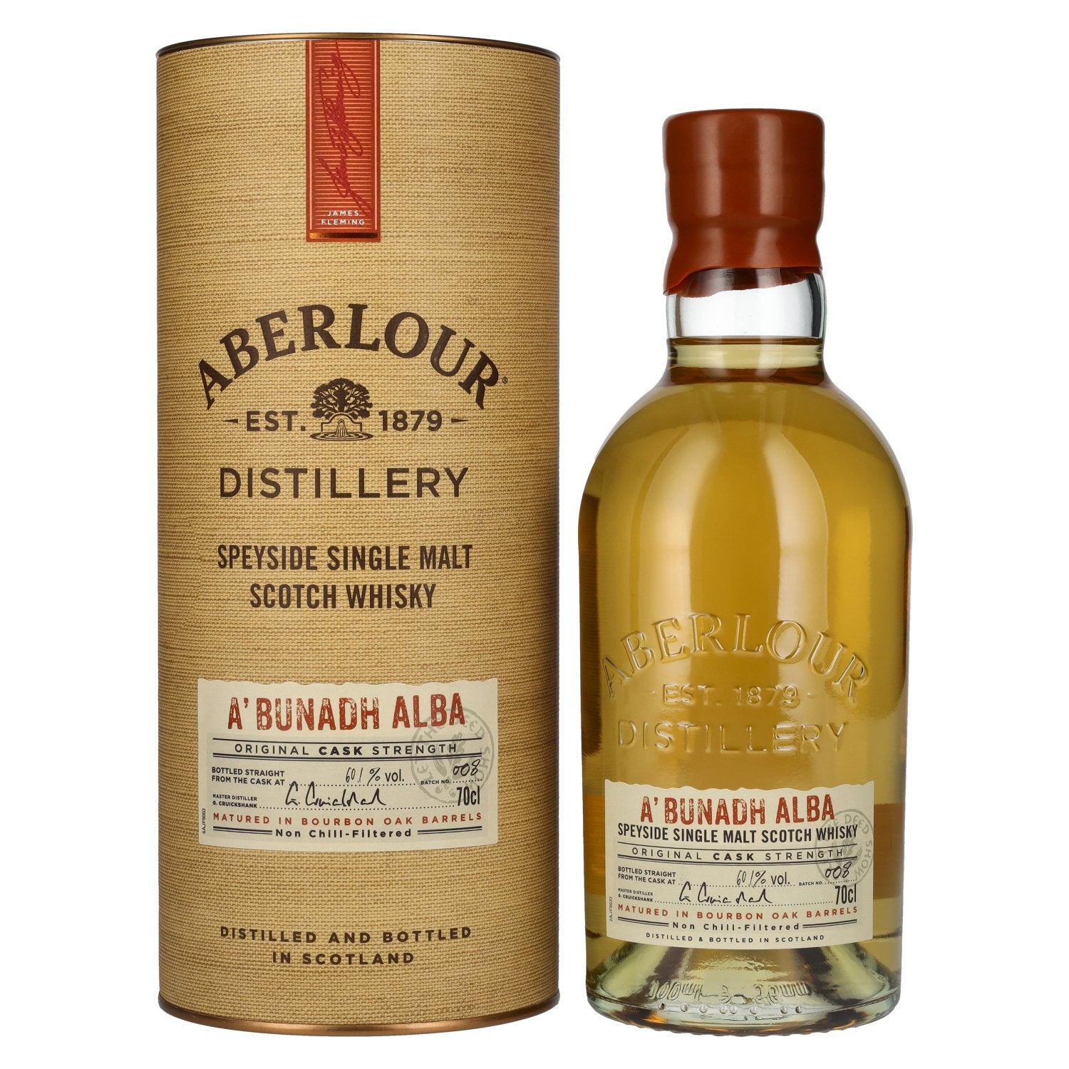 Aberlour A'BUNADH ALBA Original Cask Strength Batch No. 008 60,1% Vol. 0,7l in Giftbox