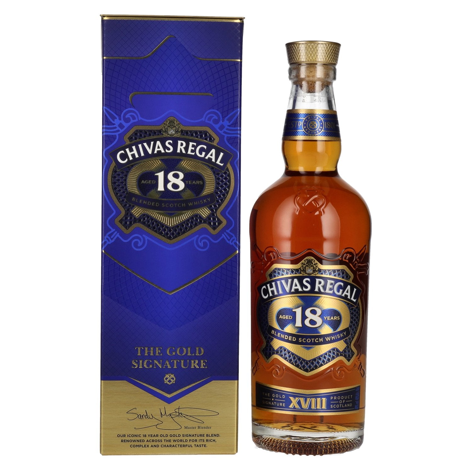 Chivas Regal 18 Years Old THE GOLD SIGNATURE 40% Vol. 0,7l in Giftbox