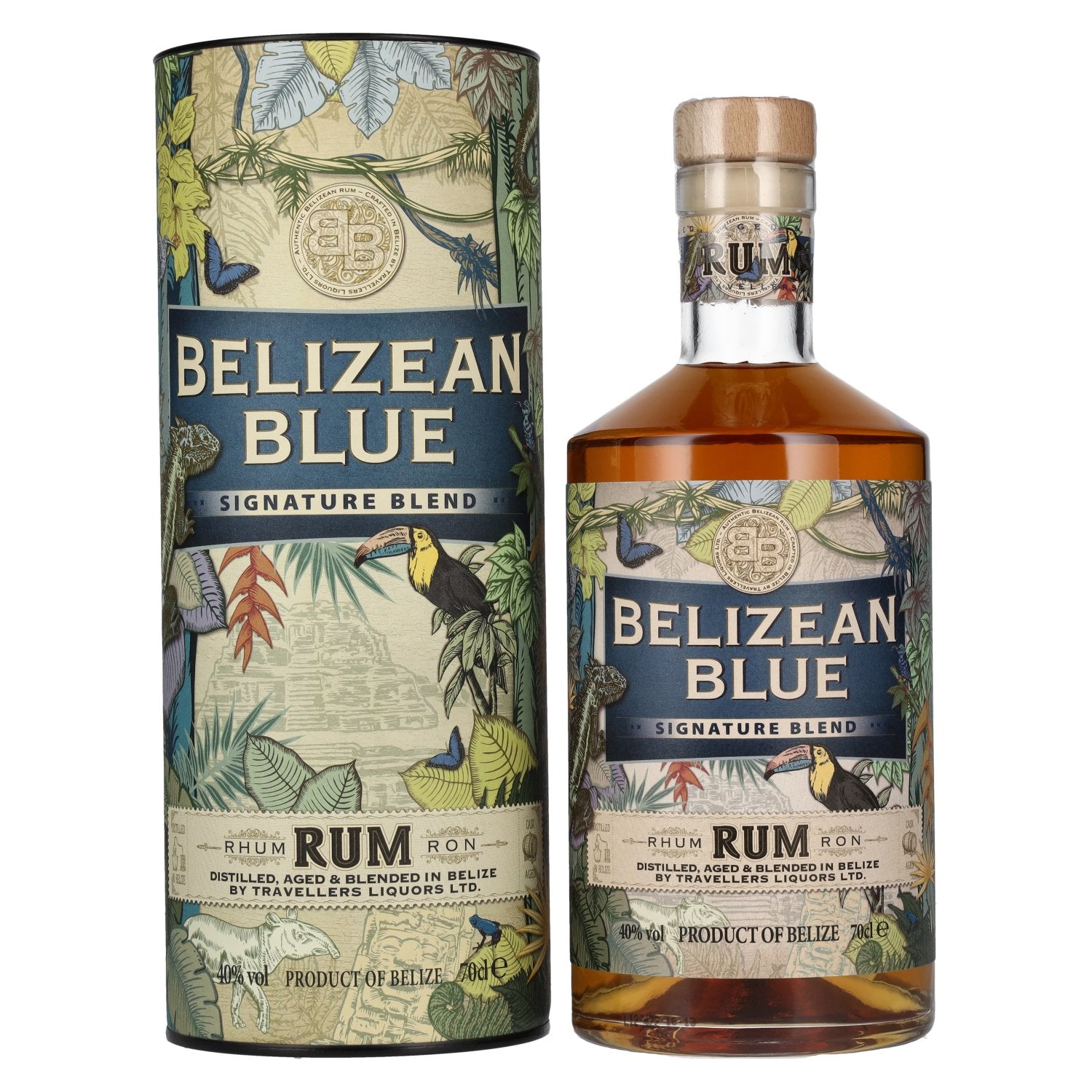 Belizean Blue SIGNATURE BLEND Rum 40% Vol. 0,7l in Giftbox