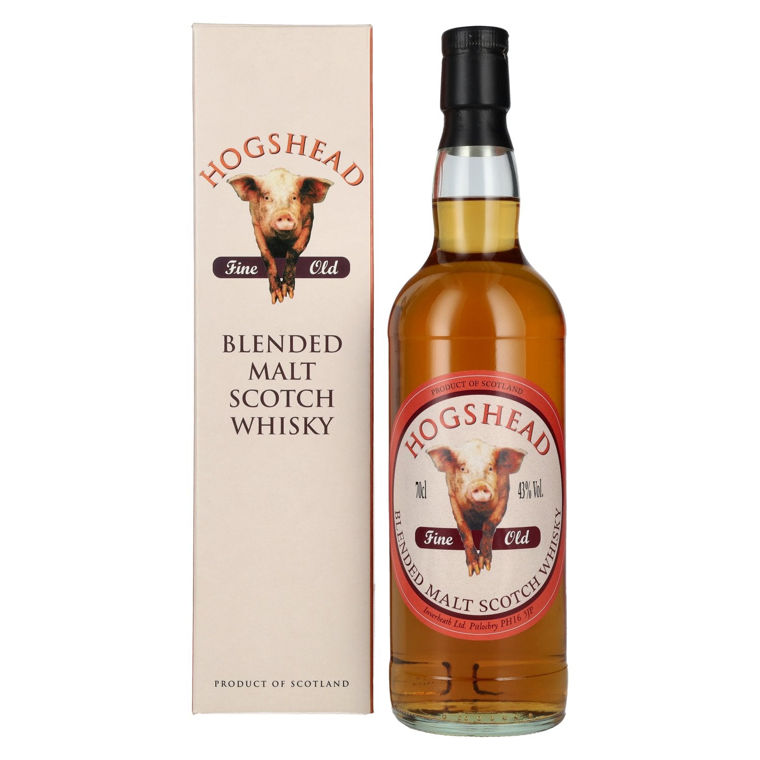 Hogshead Fine Old Blended Malt Scotch Whisky 43% Vol. 0,7l in Giftbox