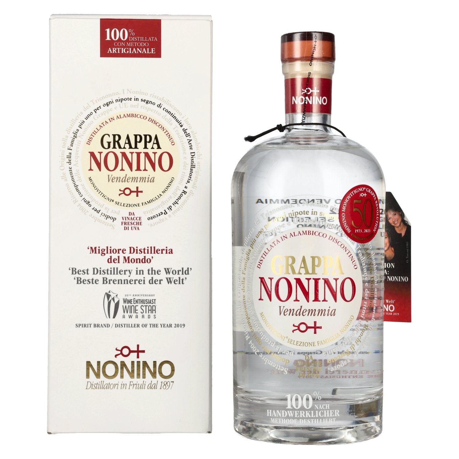 Nonino Grappa Monovitigni Vendemmia 40% Vol. 0,5l in Giftbox