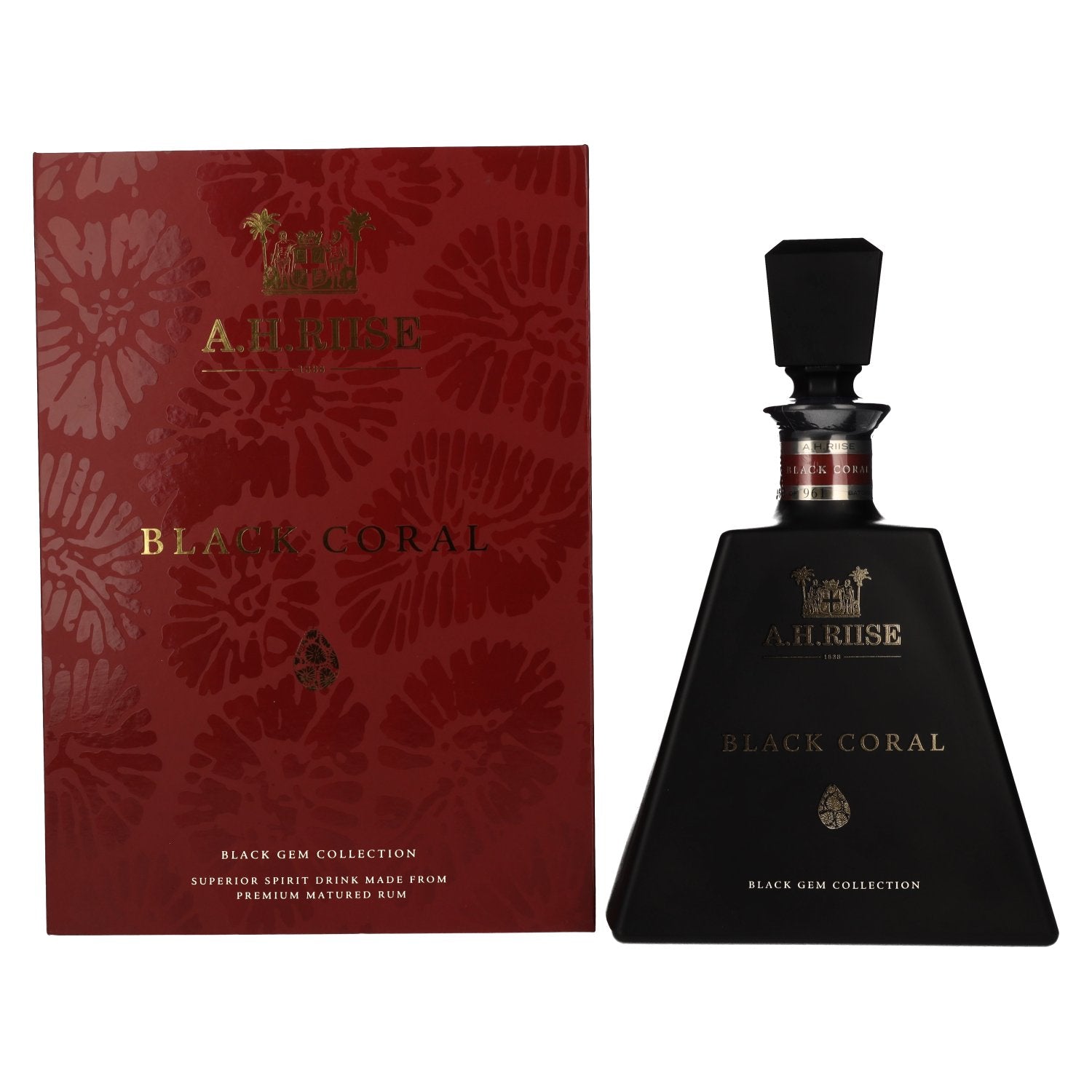 A.H. Riise Black Gem Collection BLACK CORAL Spirit Drink 45,8% Vol. 0,7l in Giftbox