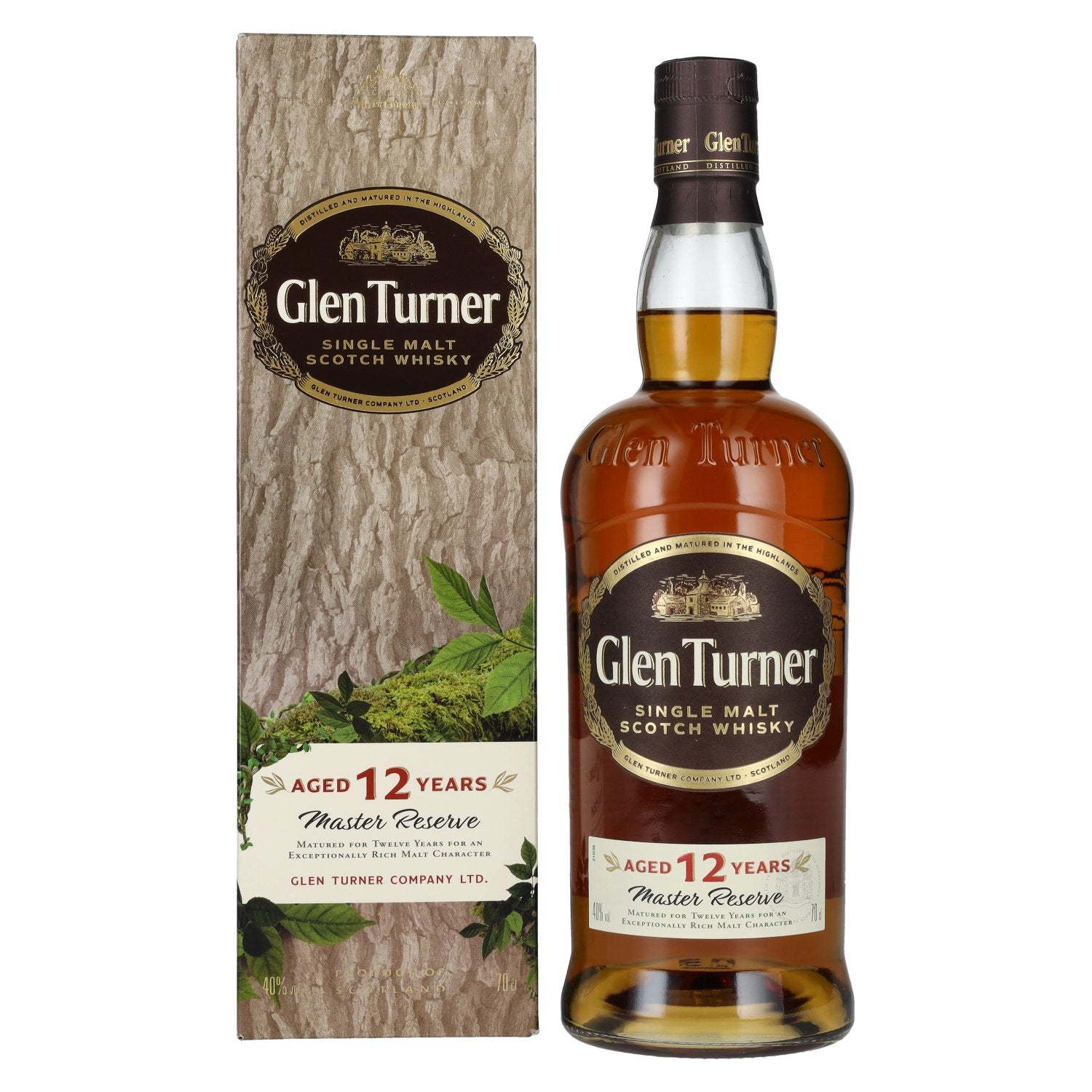 Glen Turner 12 Years Old Master Reserve Single Malt Scotch Whisky 40% Vol. 0,7l in Giftbox