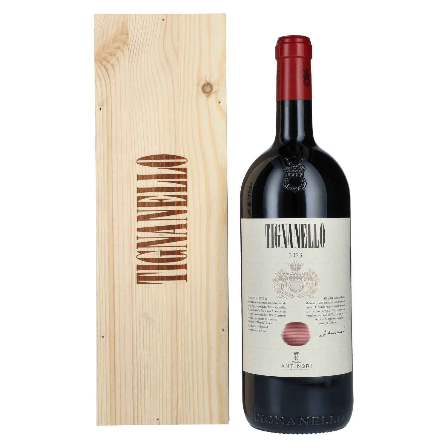 Marchesi Antinori Tignanello IGT 2023 14,5% Vol. 1,5l in Holzkiste