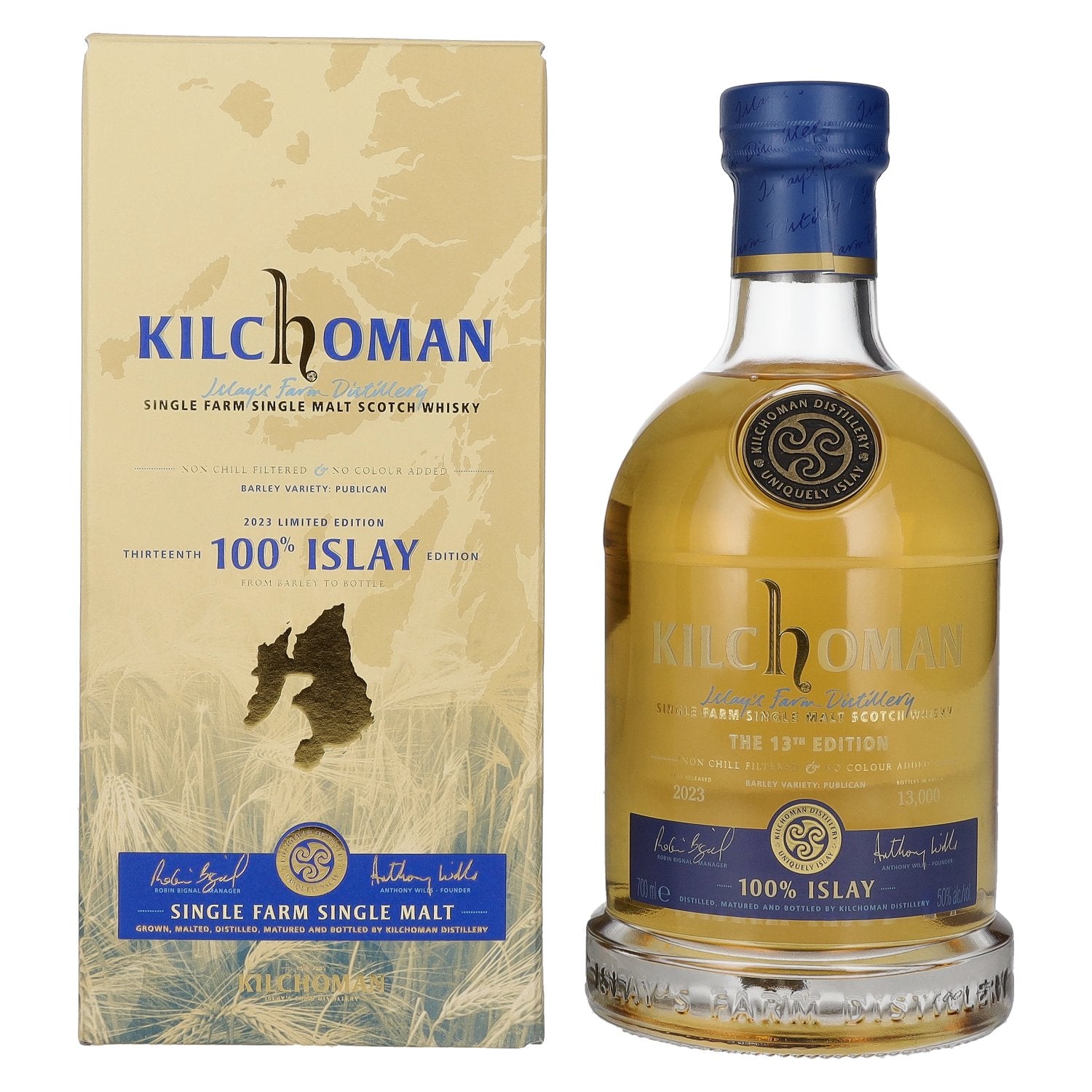 Kilchoman 100% Islay The 13th Edition 2023 50% Vol. 0,7l in Giftbox