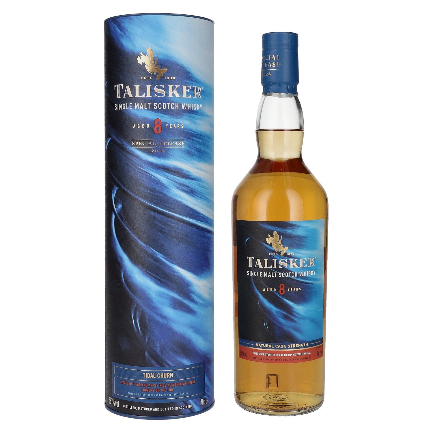 Talisker 8 Years Old Tidal Churn Single Malt Special Release 2024 58,7% Vol. 0,7l in Giftbox