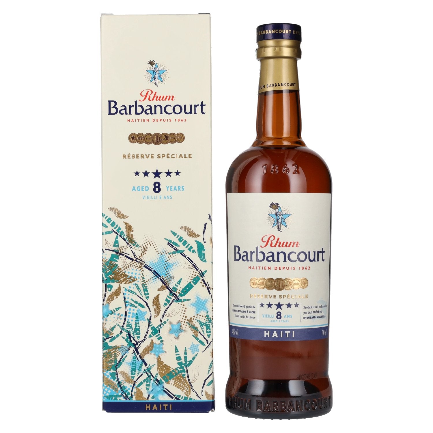 Barbancourt 8 Years Old Reserve Speciale Haiti Rhum 43% Vol. 0,7l in Giftbox