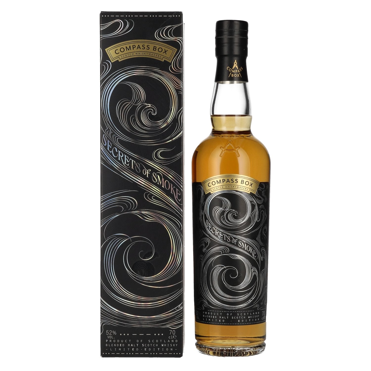 Compass Box SECRETS OF SMOKE Blended Malt Scotch Whisky 52% Vol. 0,7l in Giftbox