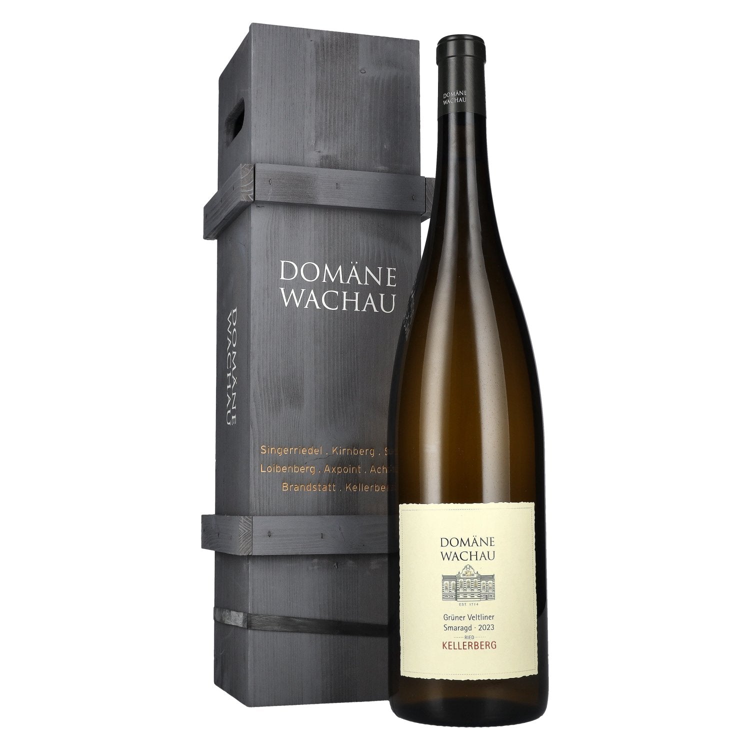 Domaene Wachau Gruener Veltliner Smaragd Kellerberg 2023 13,5% Vol. 3l in Holzkiste