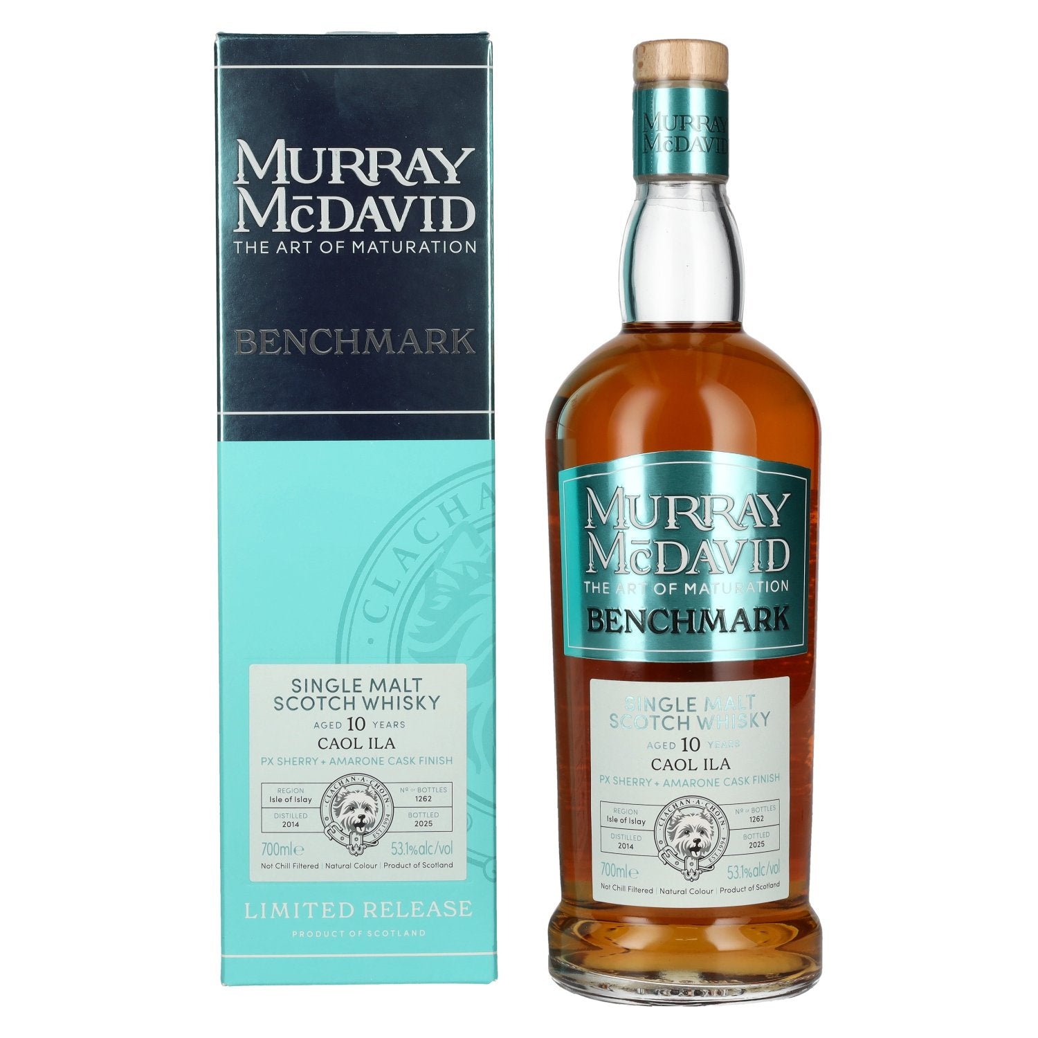 Murray McDavid 10 Years Old CAOL ILA PX Sherry & Amarone Cask Single Malt 2014 53,1% Vol. 0,7l in Giftbox