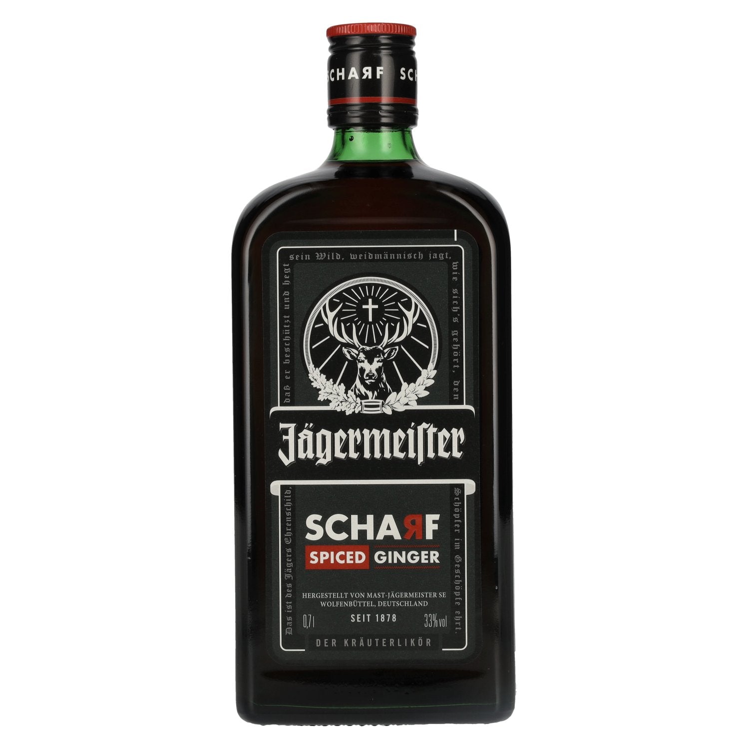 Jaegermeister SCHARF SPICED Ginger Kraeuterlikoer 33% Vol. 0,7l