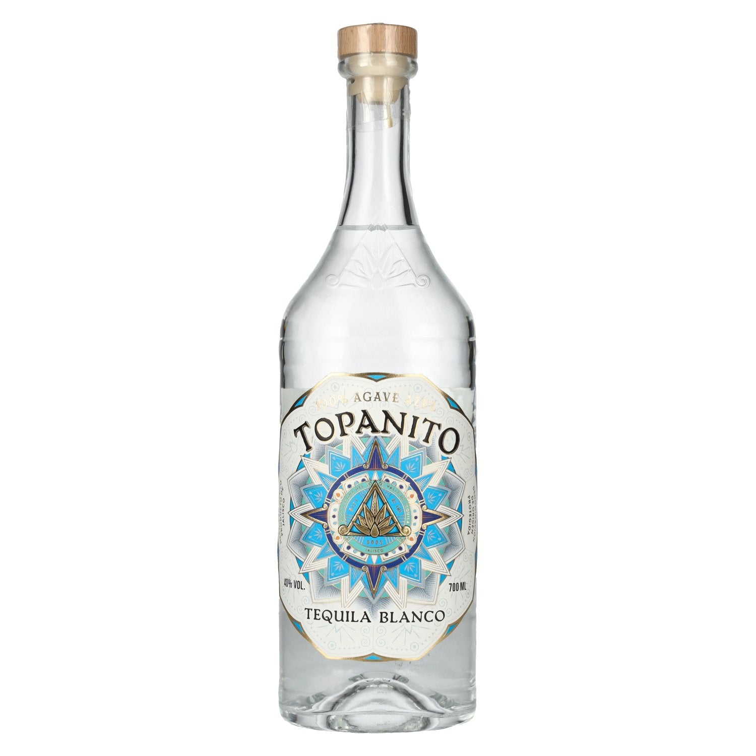Topanito Blanco Tequila 100% Agave Azul 40% Vol. 0,7l