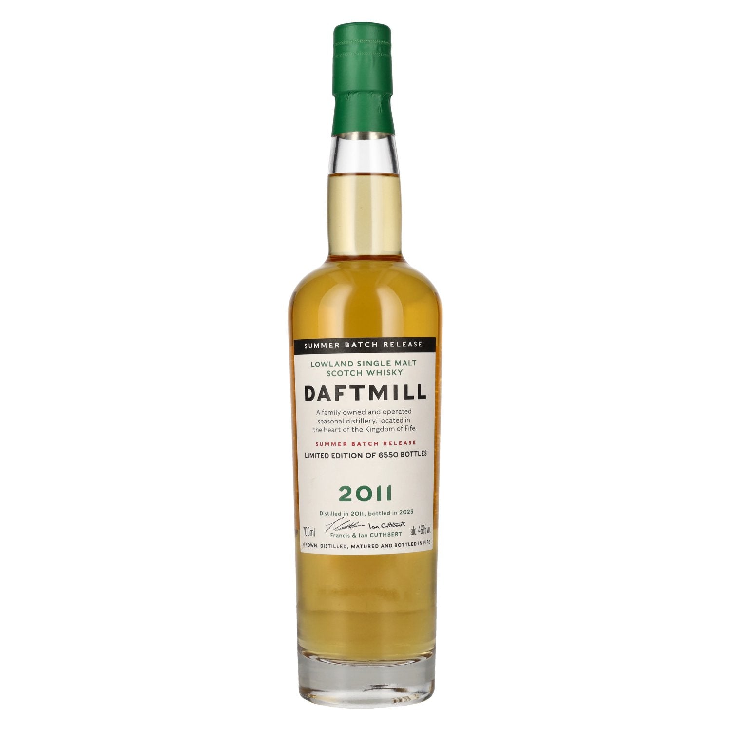 Daftmill 12 Years Old Lowland Single Malt Summer Batch Release 2011 46% Vol. 0,7l