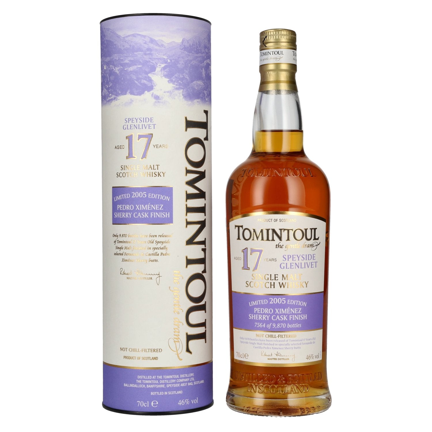 Tomintoul 17 Years Old PX SHERRY CASK Finish 2005 46% Vol. 0,7l in Giftbox