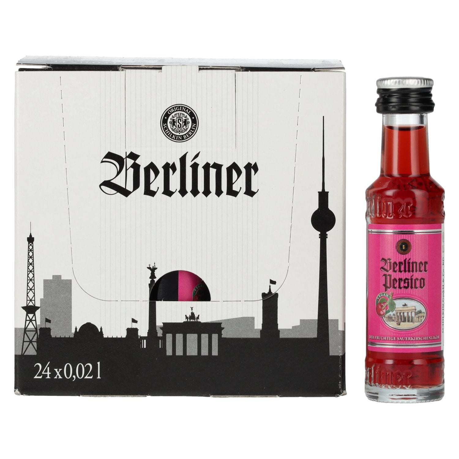 Berliner Persico Sauerkirschenlikoer 16% Vol. 24x0,02l