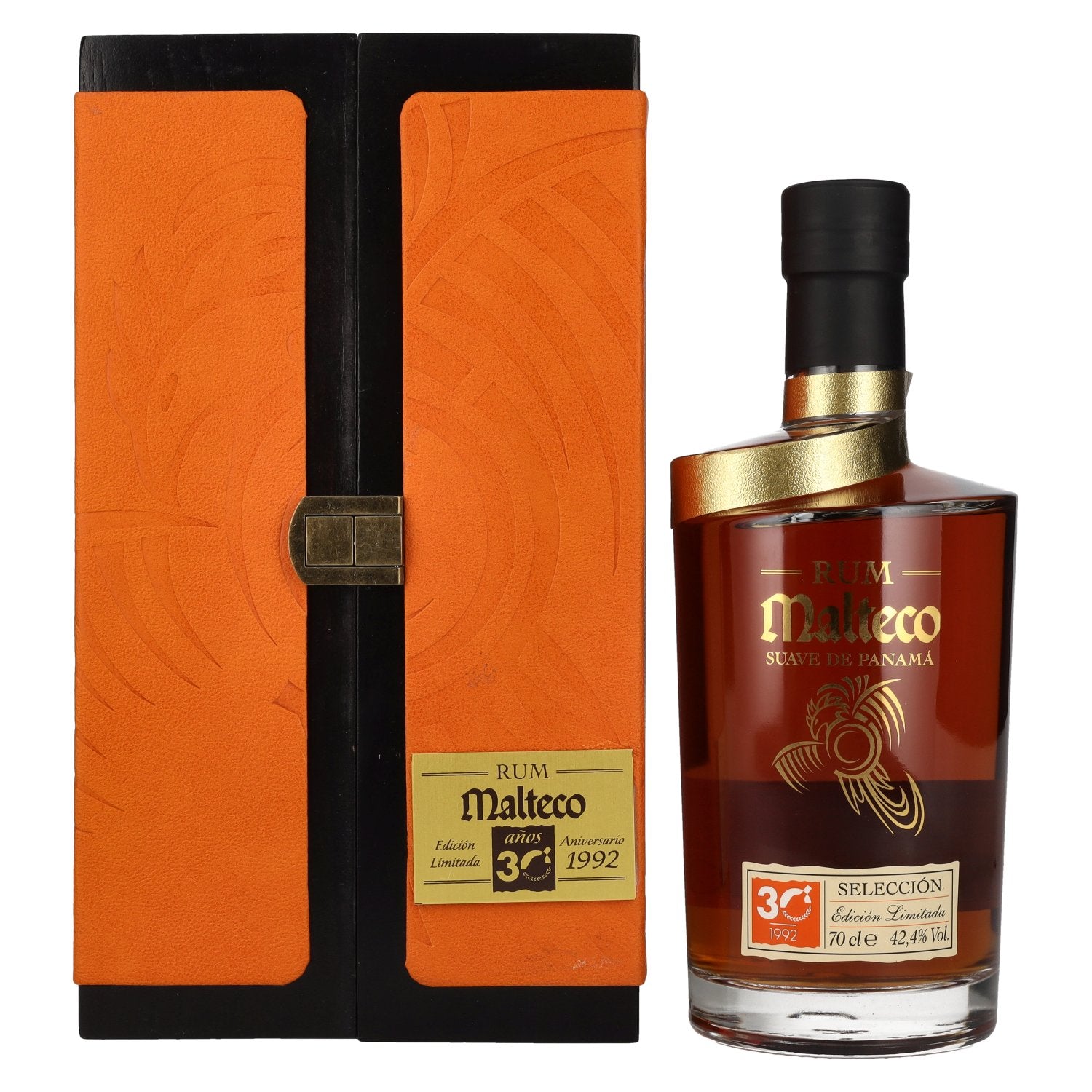 Ron Malteco 30 Anos SELECCION Edicion Limitada Aniversario 1992 42,4% Vol. 0,7l in Holzkiste