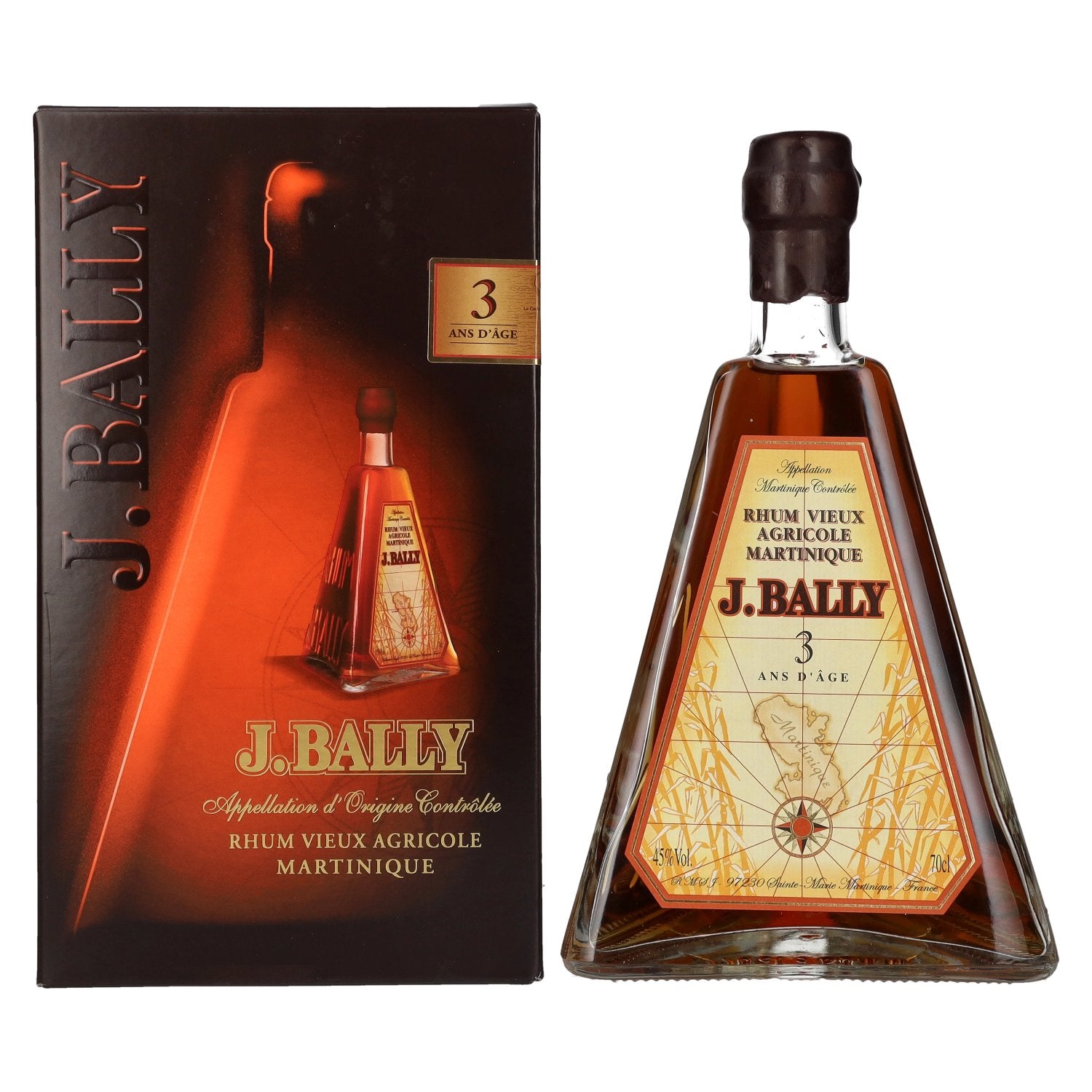 J. Bally Rhum Vieux Agricole VO 45% Vol. 0,7l in Giftbox