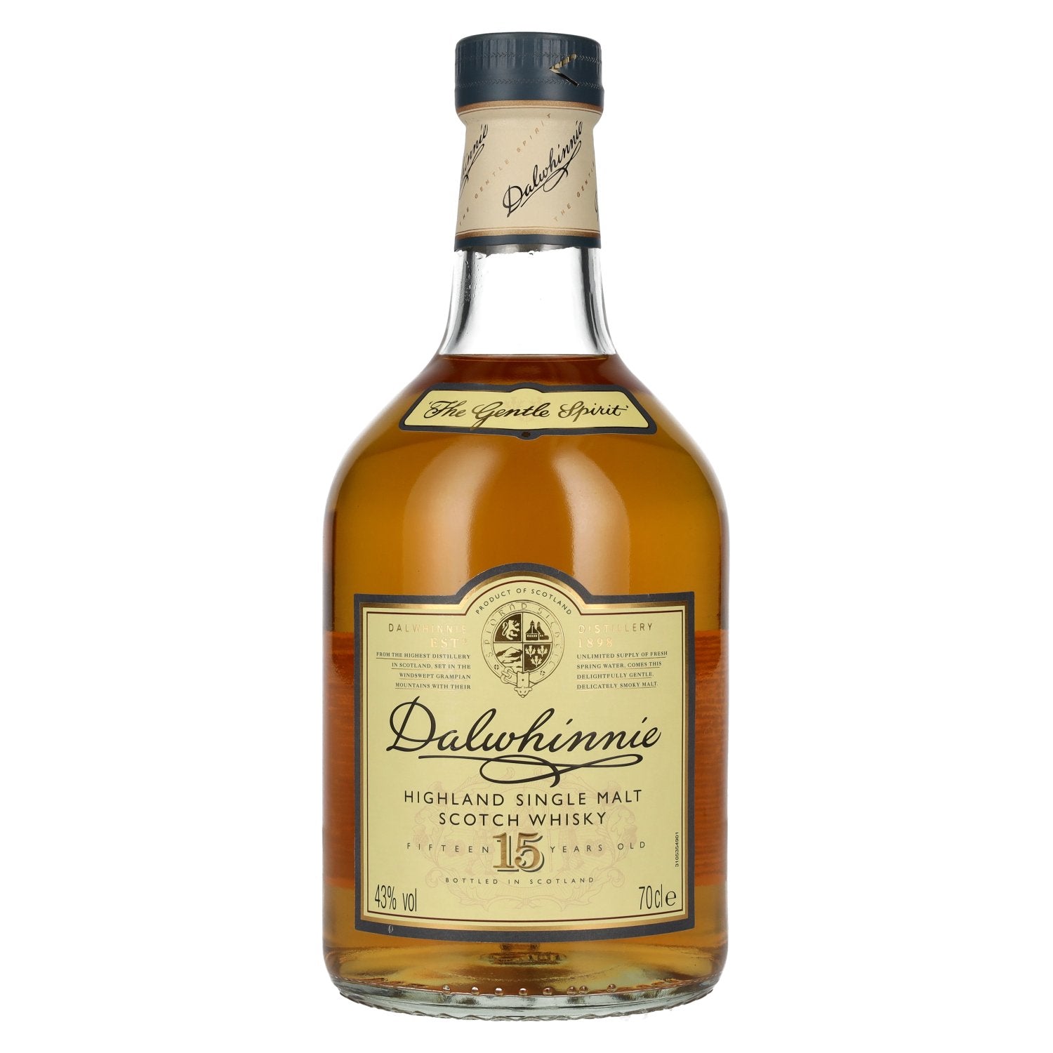 Dalwhinnie 15 Years Old Highland Single Malt Scotch Whisky 43% Vol. 0,7l