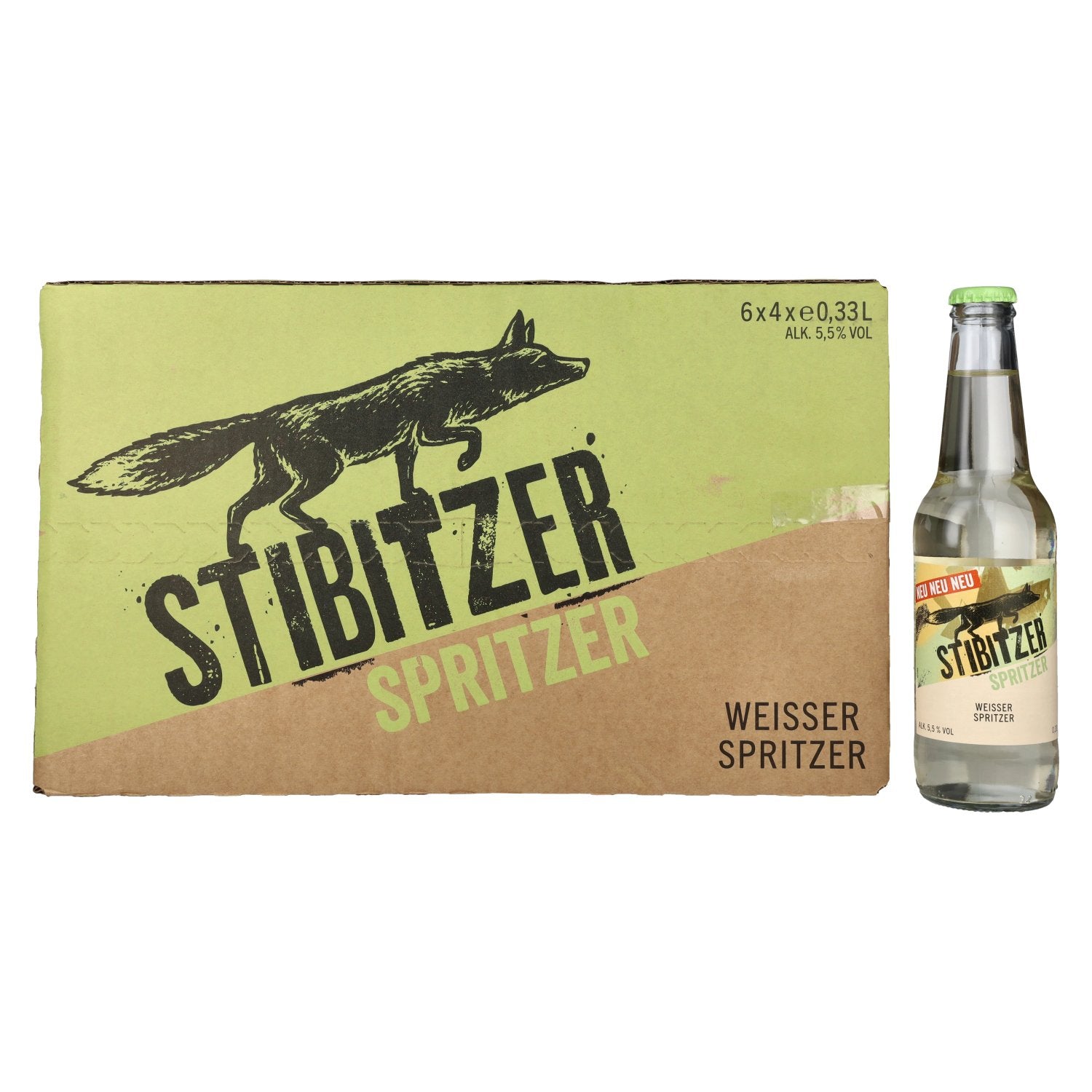 Stibitzer Weisser Spritzer 5,5% Vol. 6x4x0,33l