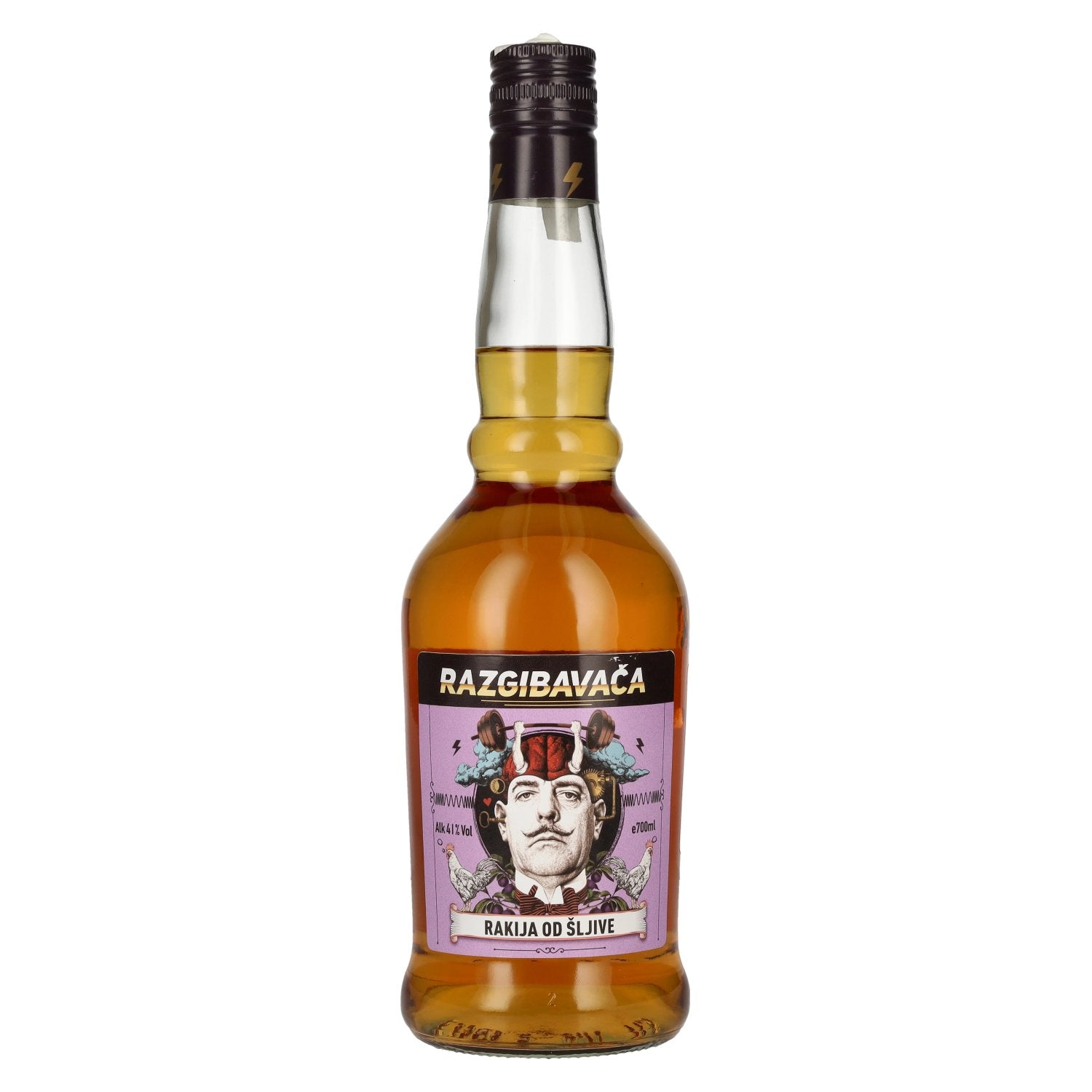 Razgibavacha Rakija Od SHljive Pflaumenschnaps 41% Vol. 0,7l