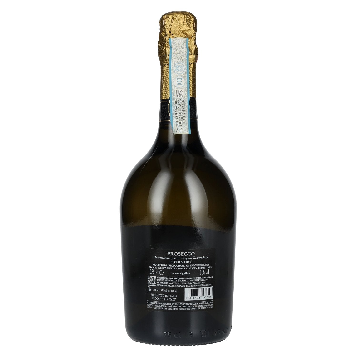 AI GALLI Prosecco Extra Dry DOC 11% Vol. 0,75l