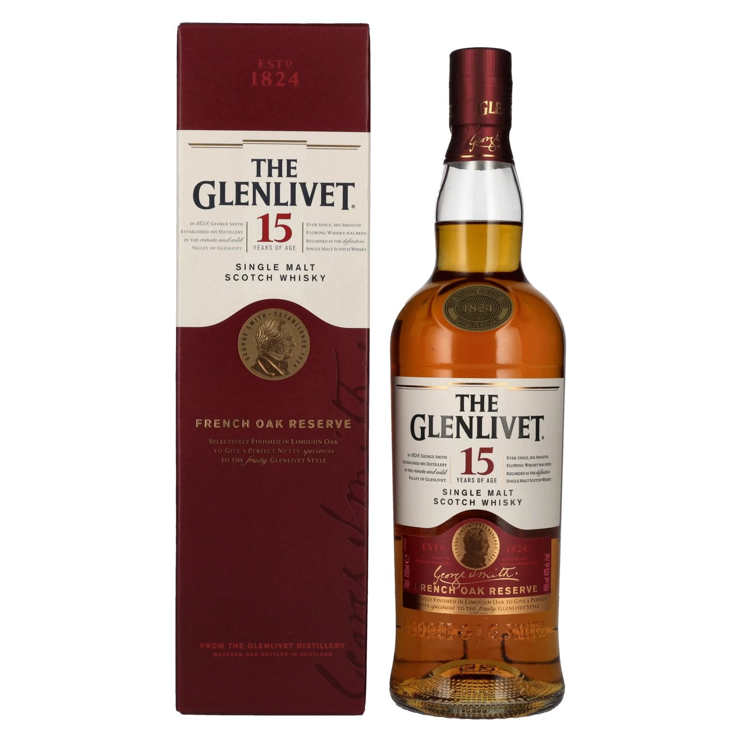 The Glenlivet 15 Years Old FRENCH OAK RESERVE 40% Vol. 0,7l in Giftbox