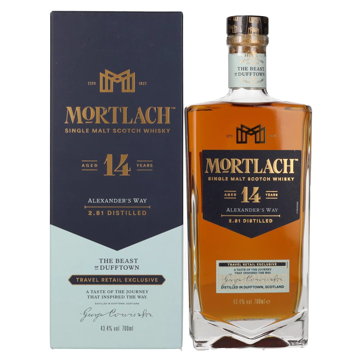 Mortlach 14 Years Old ALEXANDER'S WAY Single Malt 43,4% Vol. 0,7l in Giftbox