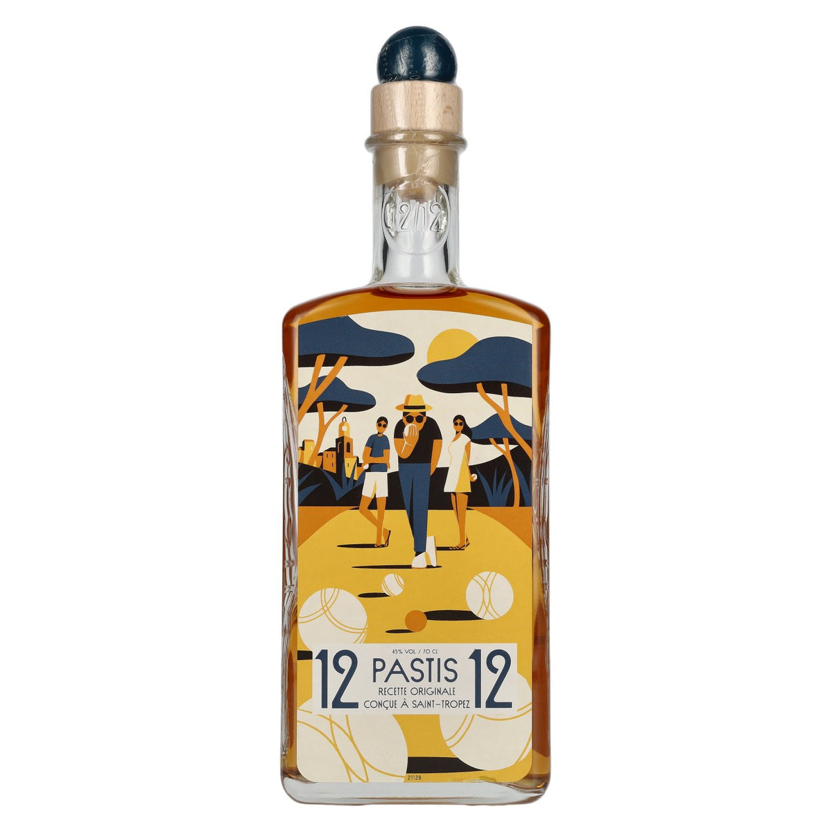 Pastis 12/12 Recette Originale Concue a Saint-Tropez 45% Vol. 0,7l