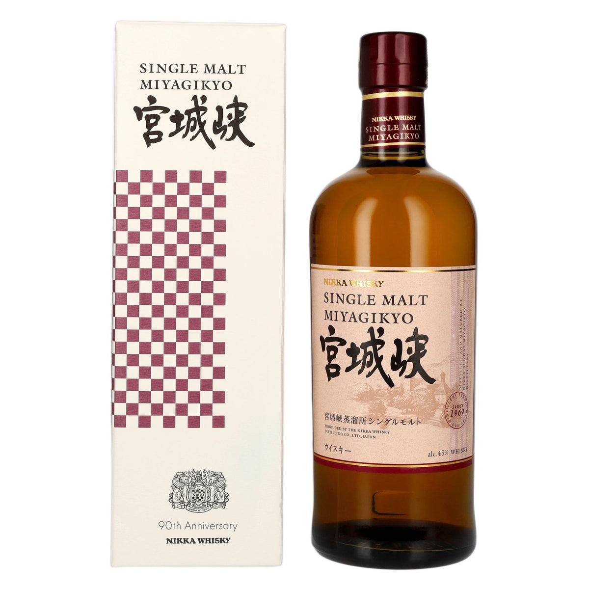 Nikka Miyagikyo Single Malt Whisky 90th Anniversary 45% Vol. 0,7l in Giftbox