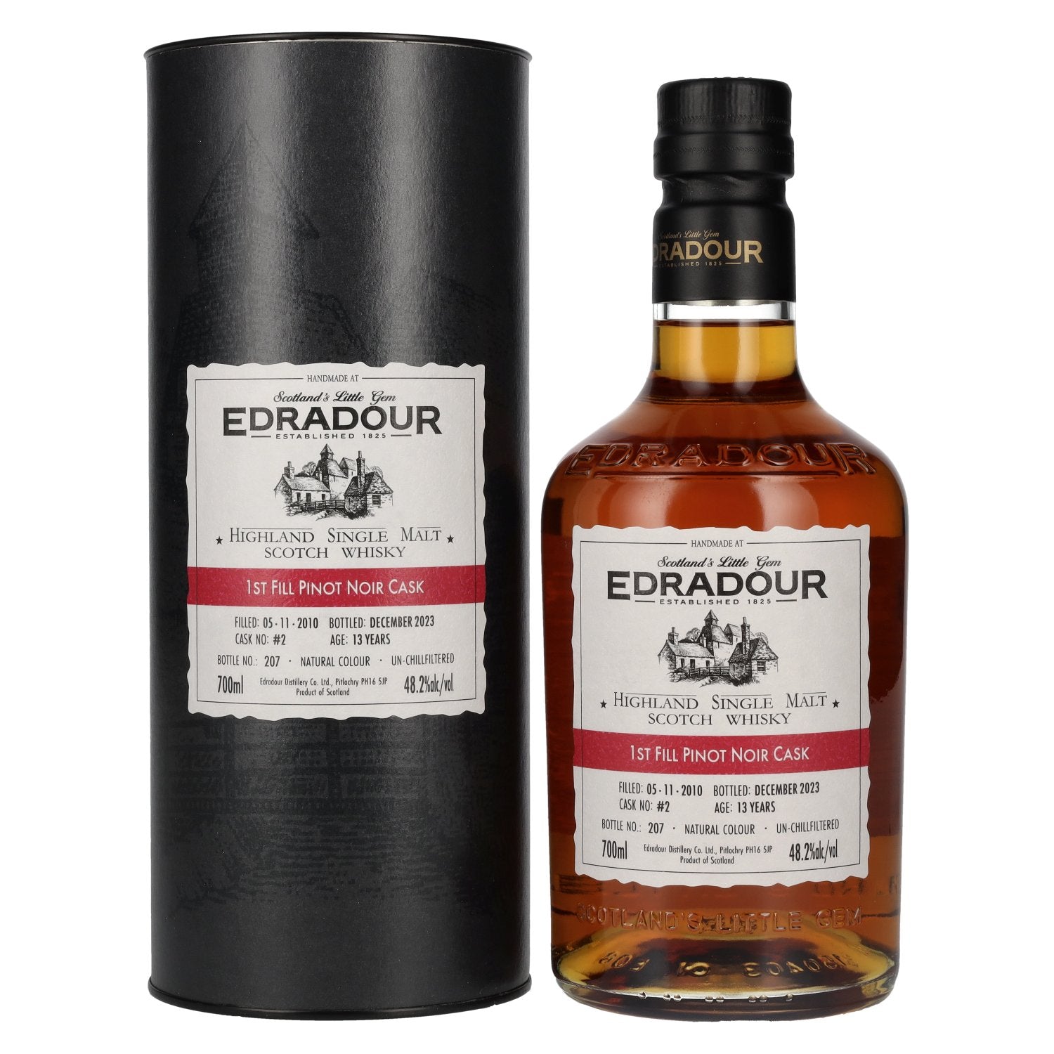 Edradour 13 Years Old ST. MICHAEL-EPPAN Pinot Noir Cask #2 2010 48,2% Vol. 0,7l in Giftbox