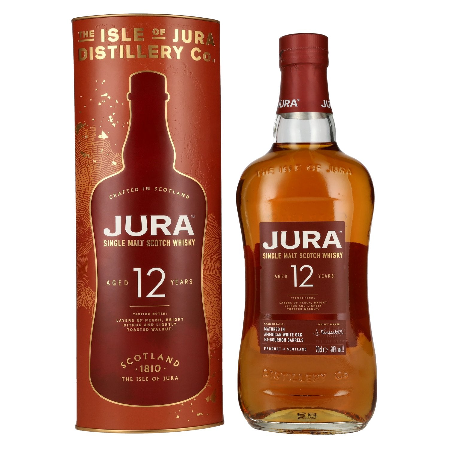 Jura 12 Years Old Single Malt Scotch Whisky 40% Vol. 0,7l in Giftbox