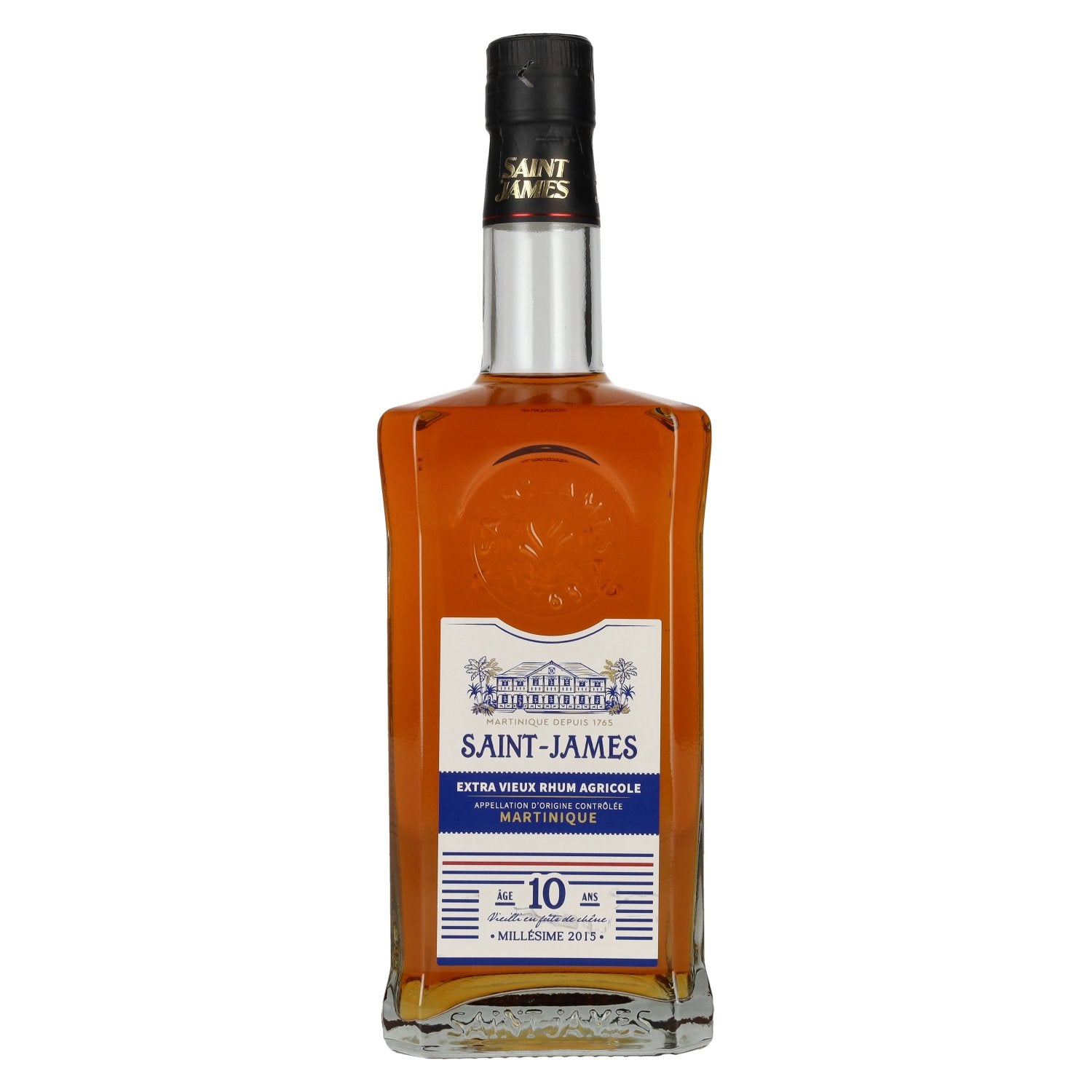 Saint James 10 ANS Extra Vieux Rhum Agricole Martinique Millesime AOC 2015 42,5% Vol. 0,7l
