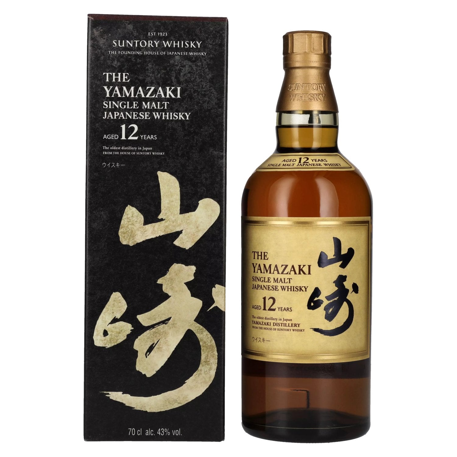 Suntory The Yamazaki 12 Years Old Single Malt Japanese Whisky 43% Vol. 0,7l in Giftbox