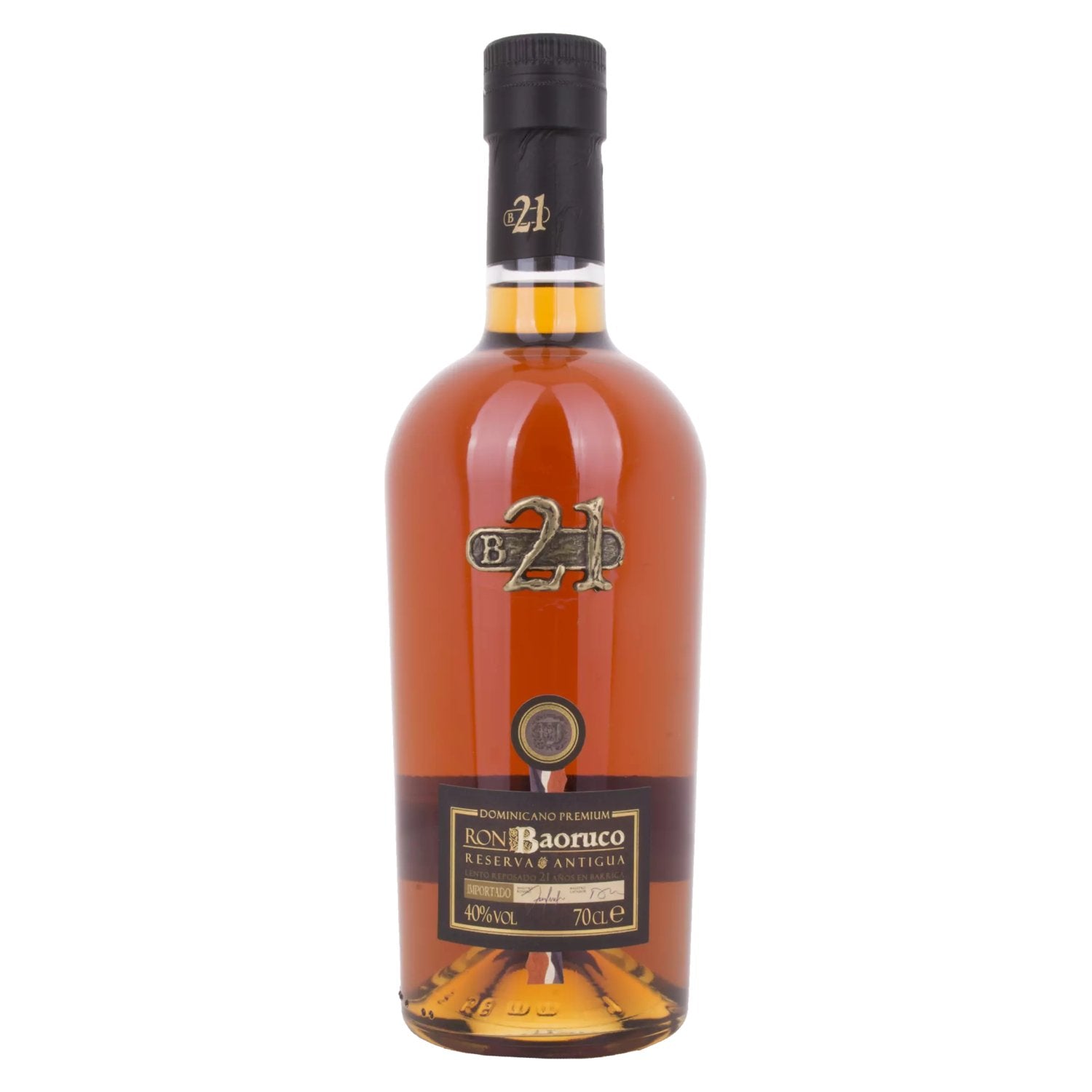 Ron Baoruco 21 Anos Reserva Antigua Dominicano Premium 40% Vol. 0,7l