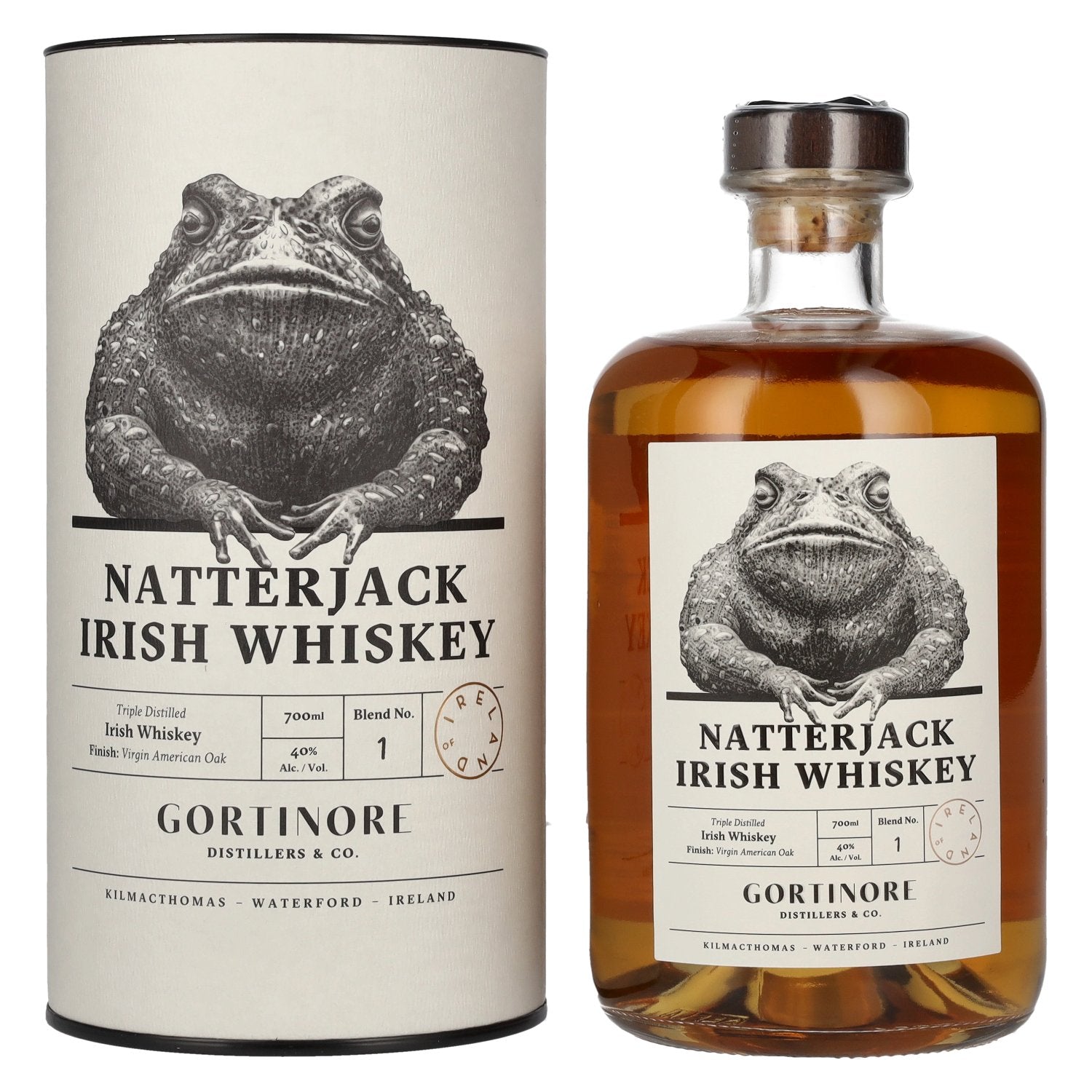 Natterjack Irish Whiskey 40% Vol. 0,7l in Giftbox