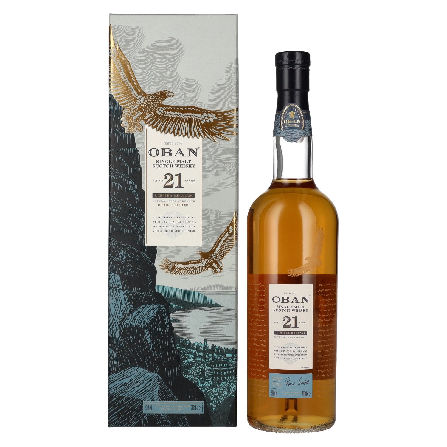 Oban 21 Years Old Single Malt Limited Release 2018 57,9% Vol. 0,7l in Giftbox