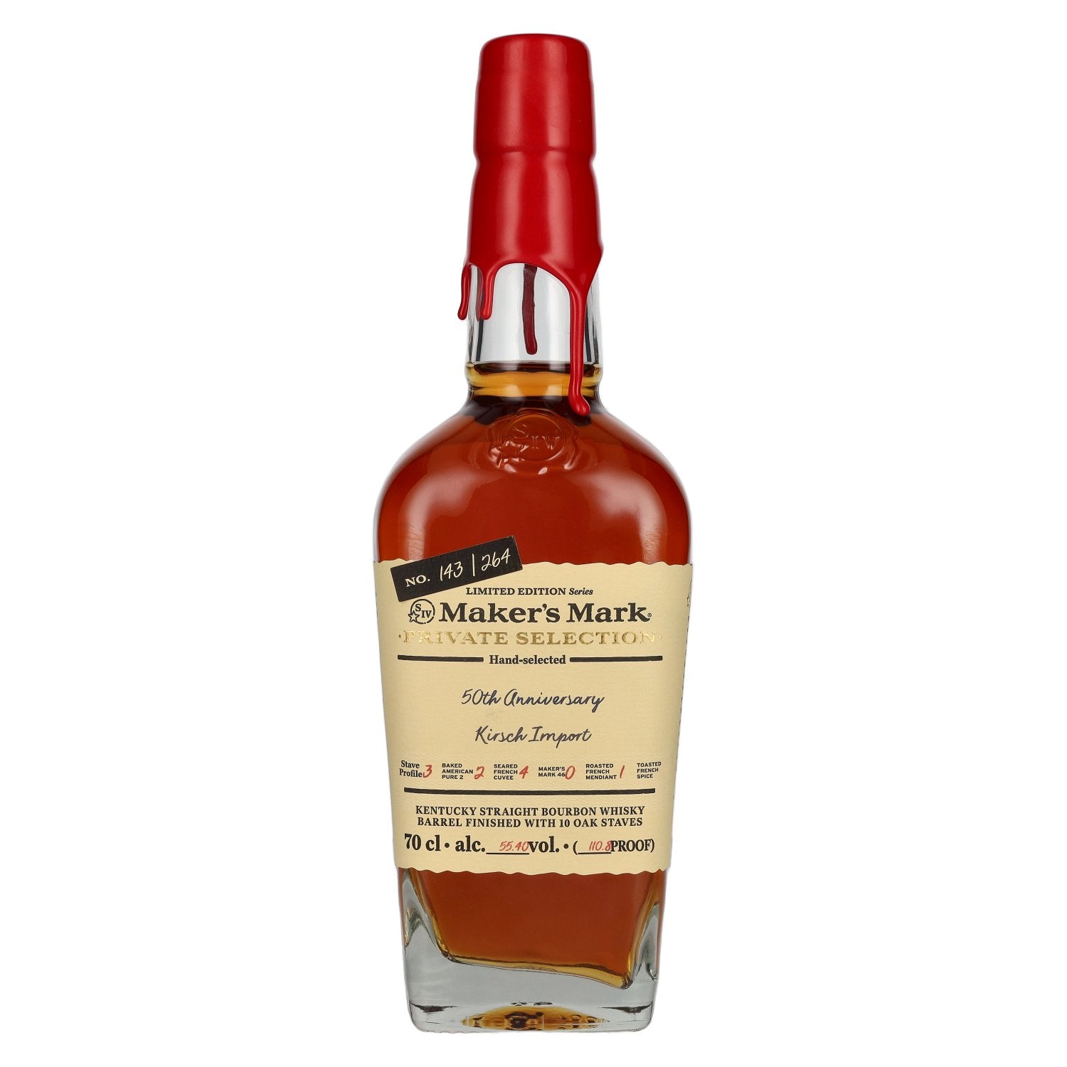 Maker's Mark PRIVATE SELECTION 50th Anniversary Kirsch Import Limited Edition 55,4% Vol. 0,7l