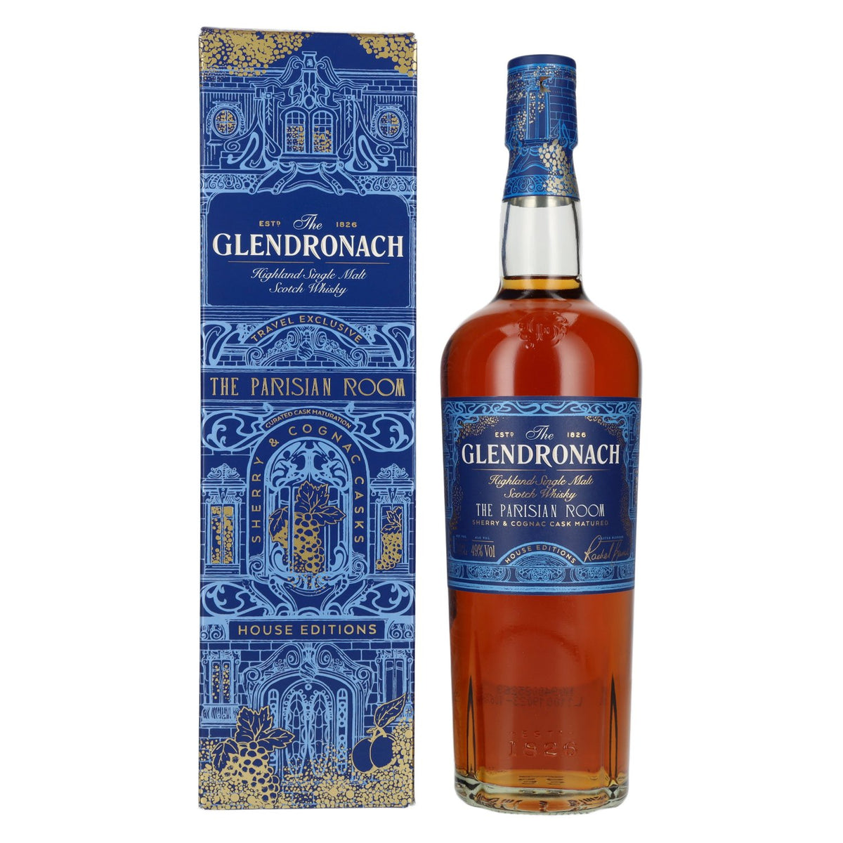 The GlenDronach House Editions THE PARISIAN ROOM Highland Single Malt 49% Vol. 0,7l in Giftbox